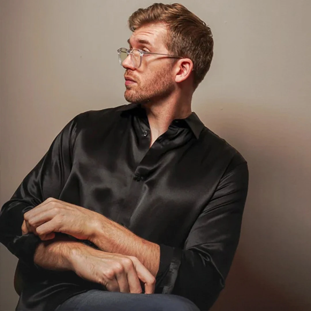 LILYSILK Chemise De Base Pour Homme En Soie De Mûrier Gris Foncé L