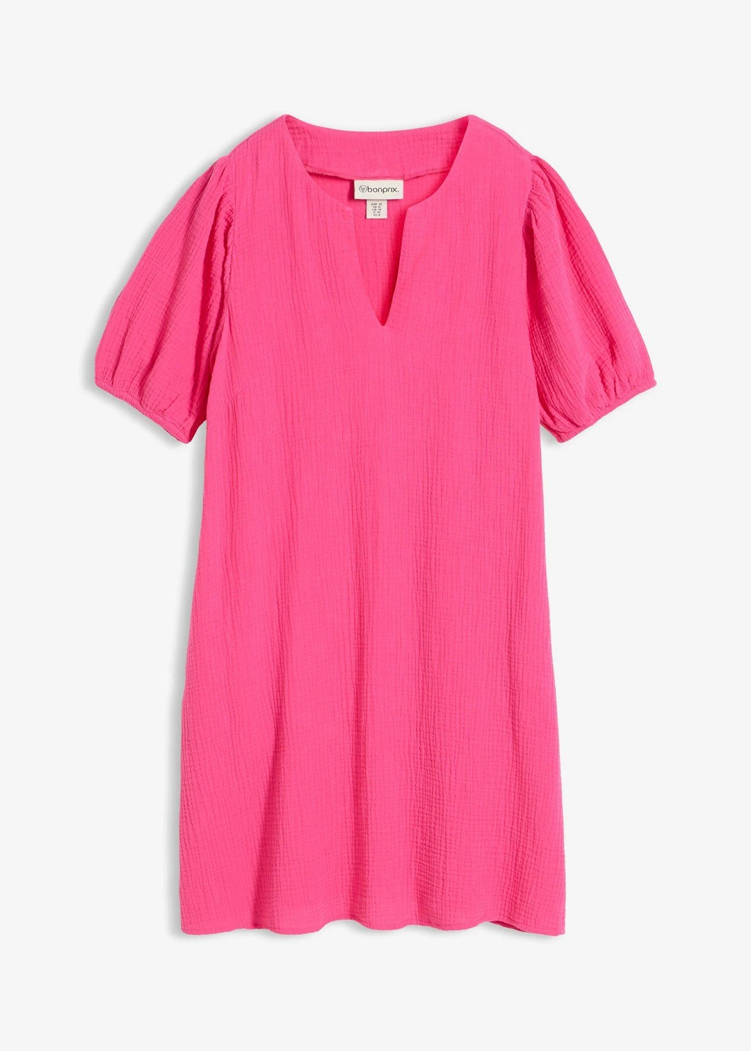 Robe courte en gaze de coton