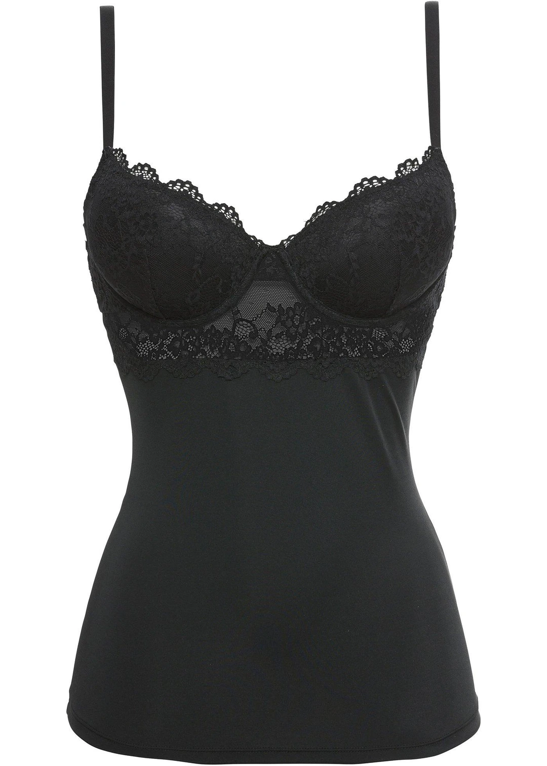 Caraco soutien-gorge en matière microfibre lisse