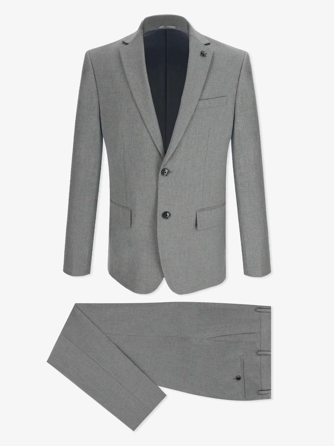 IZAC - Costume 2 boutons gris