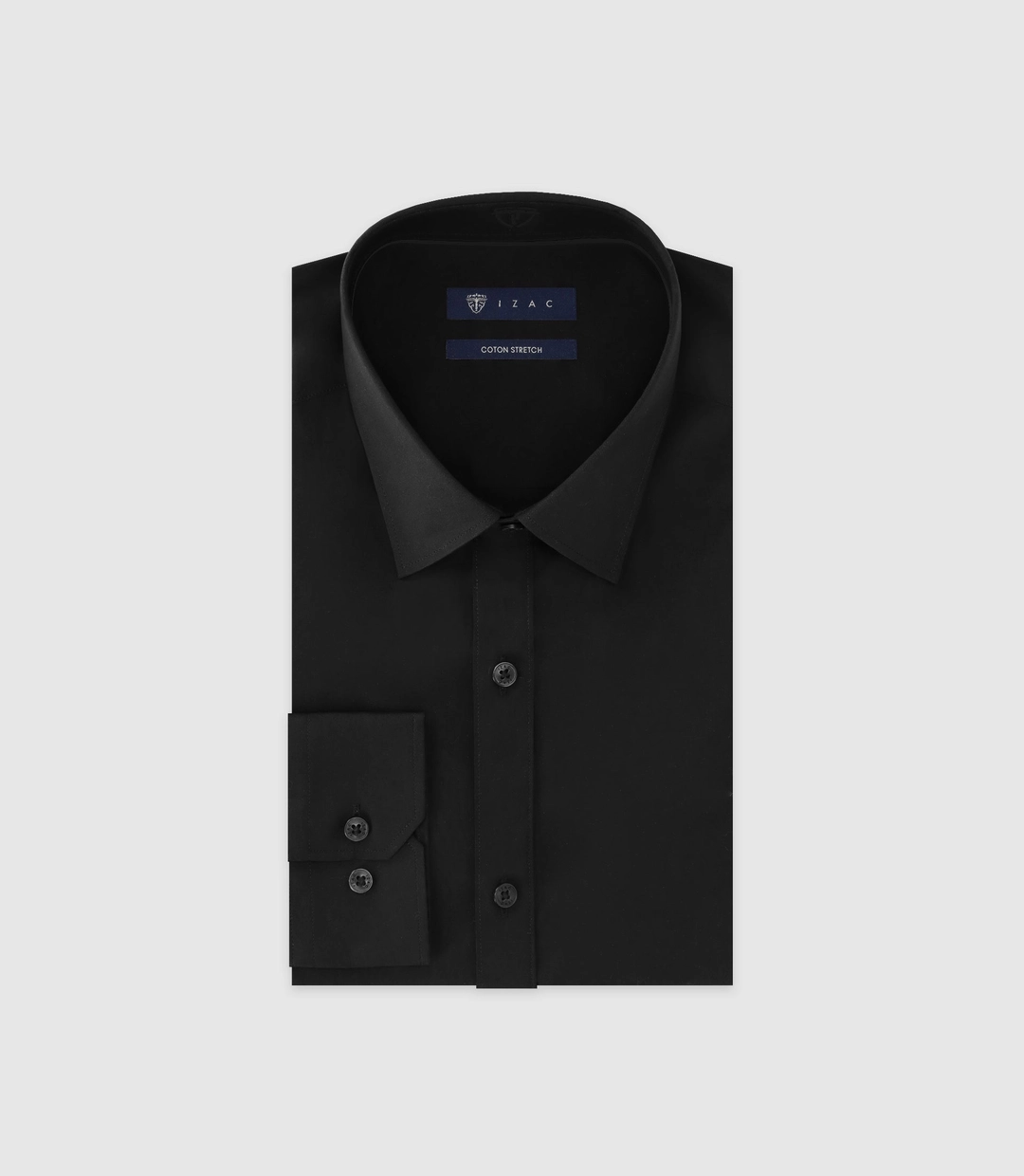 IZAC - Chemise unie noire