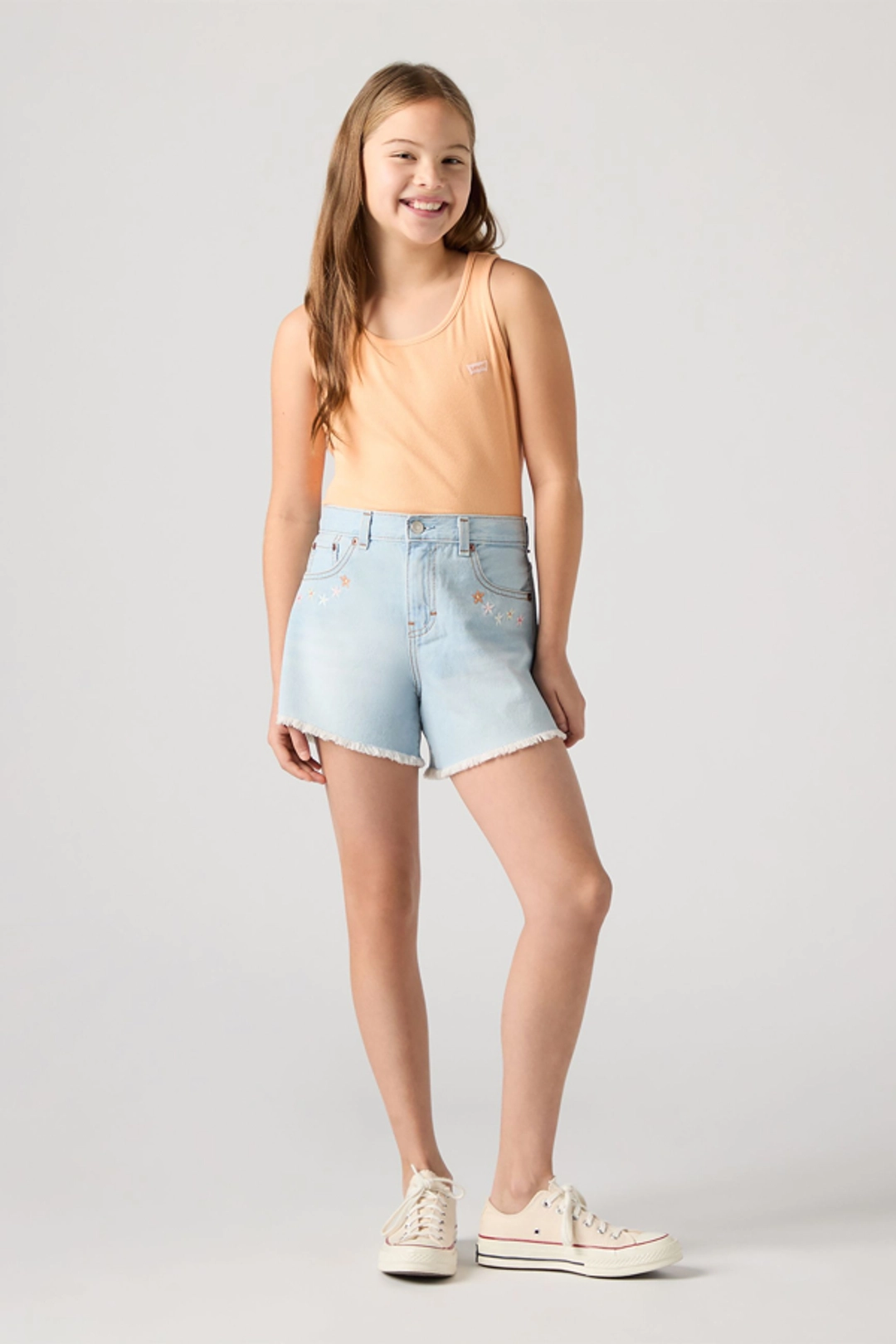 Levi's Teenager Girlfriend Shorts - Femme - Bleu / Dance Around - 14A