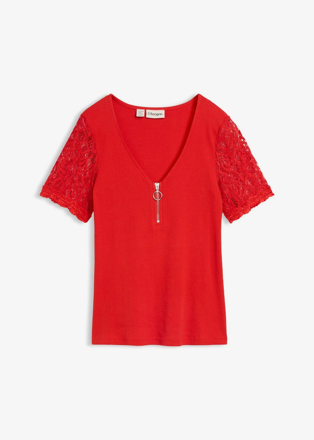 T-shirt en coton côtelé