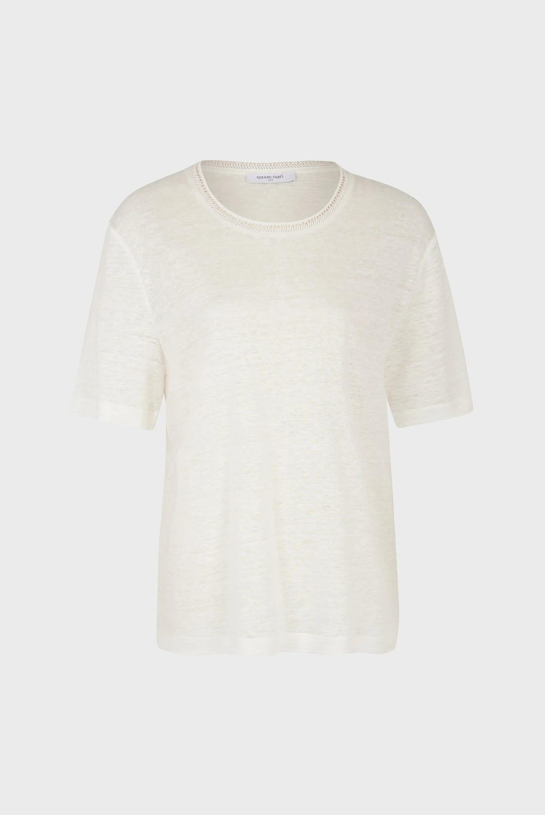 T-Shirt lin - AGNES - Blanc