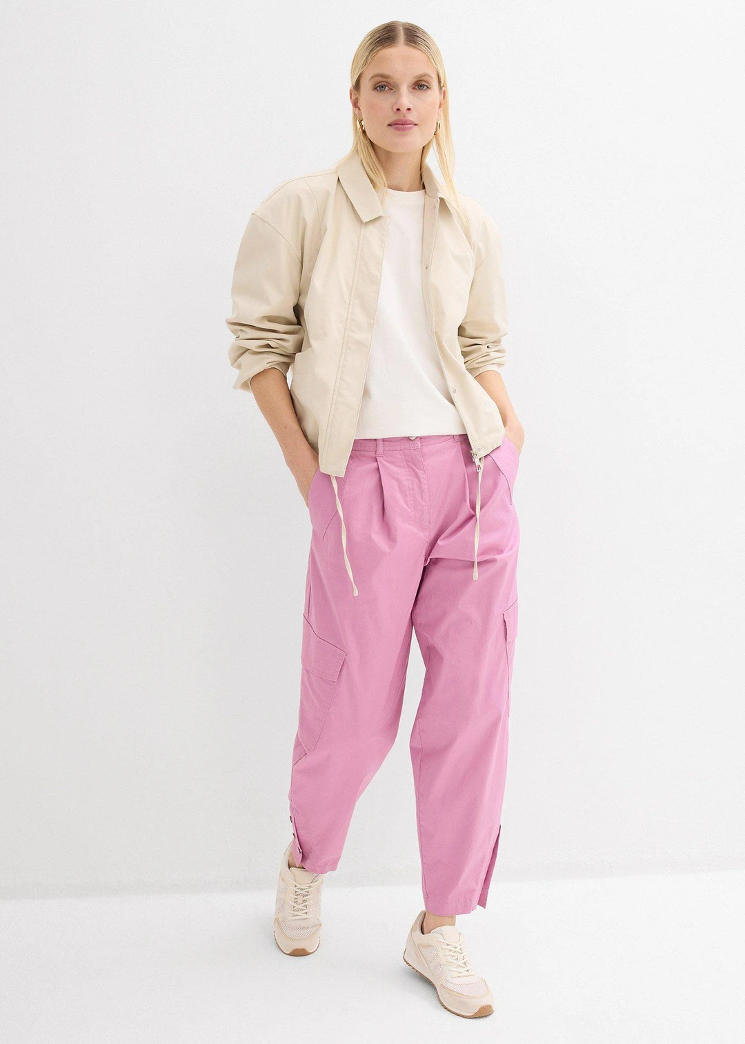 Pantalon cargo en coton extensible - 2