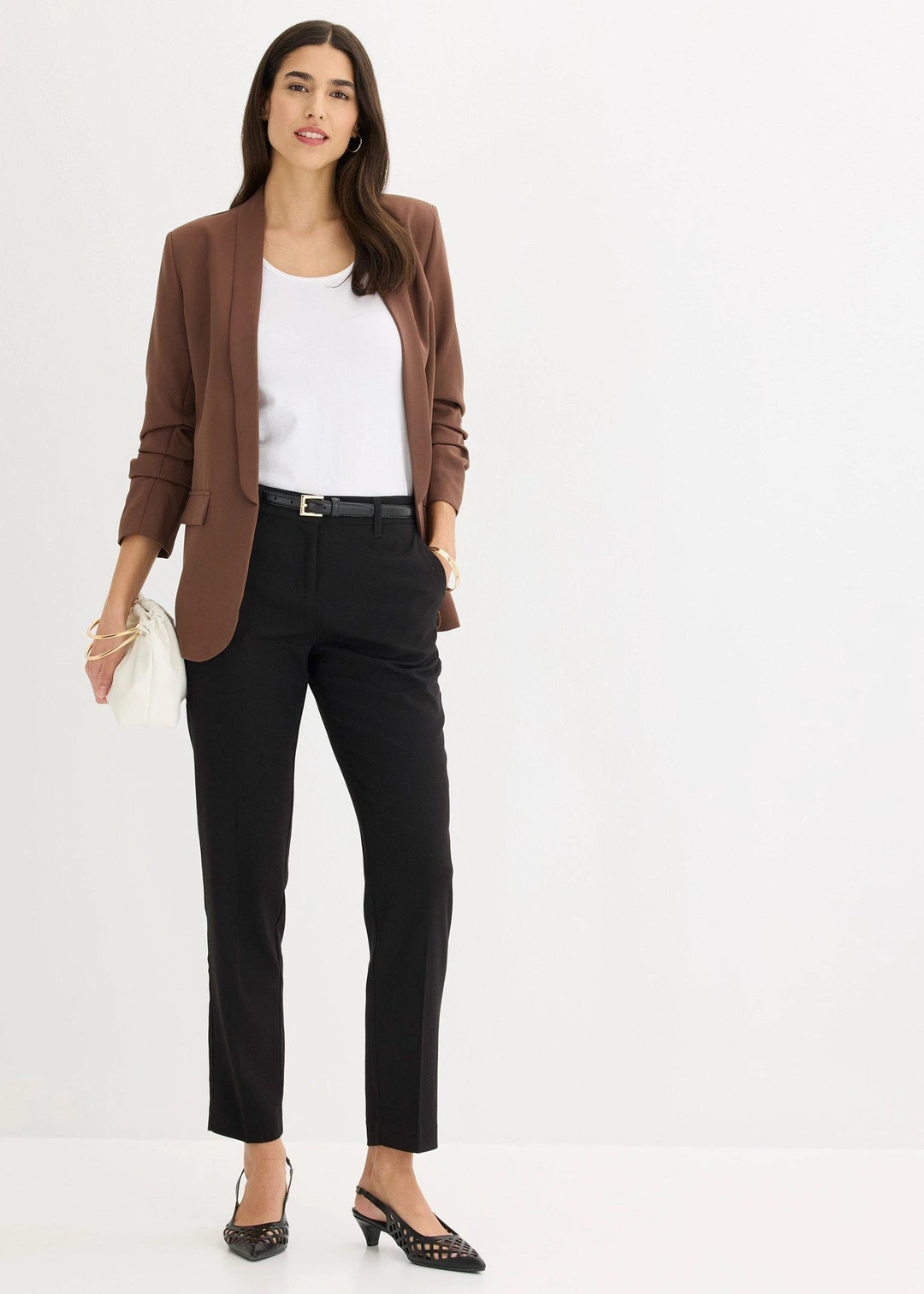 Pantalon de tailleur, taille courte - 2