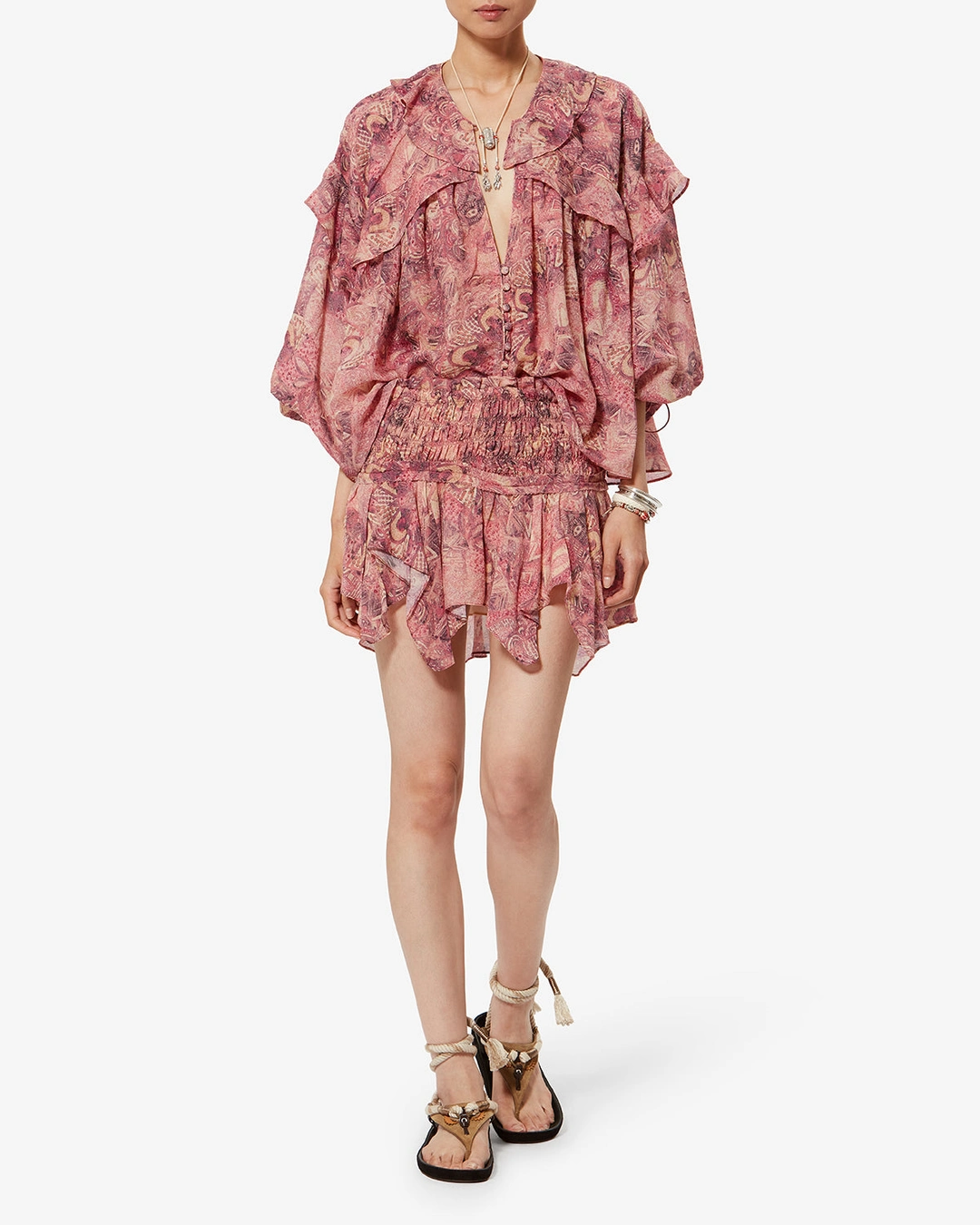 Blouse Charis - Femme - Rose - Taille42 - Isabel Marant - Collection Été Femme - Nouvelle Collection Capsule La Riviera - 4