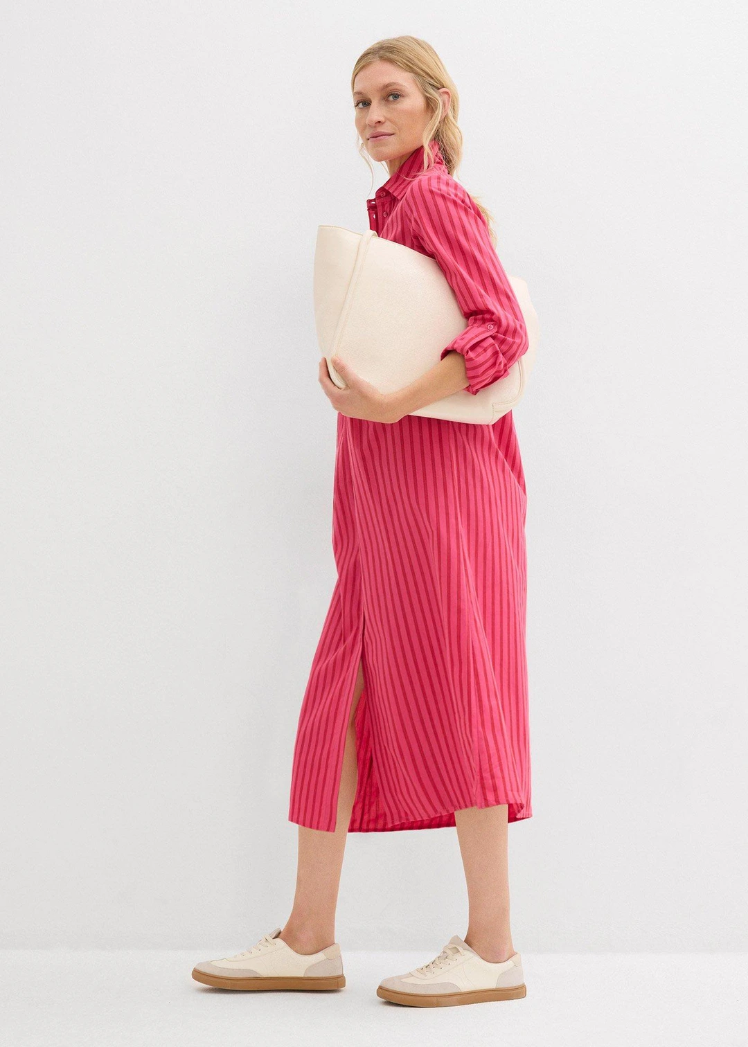Robe à col chemise, 100% coton - 2