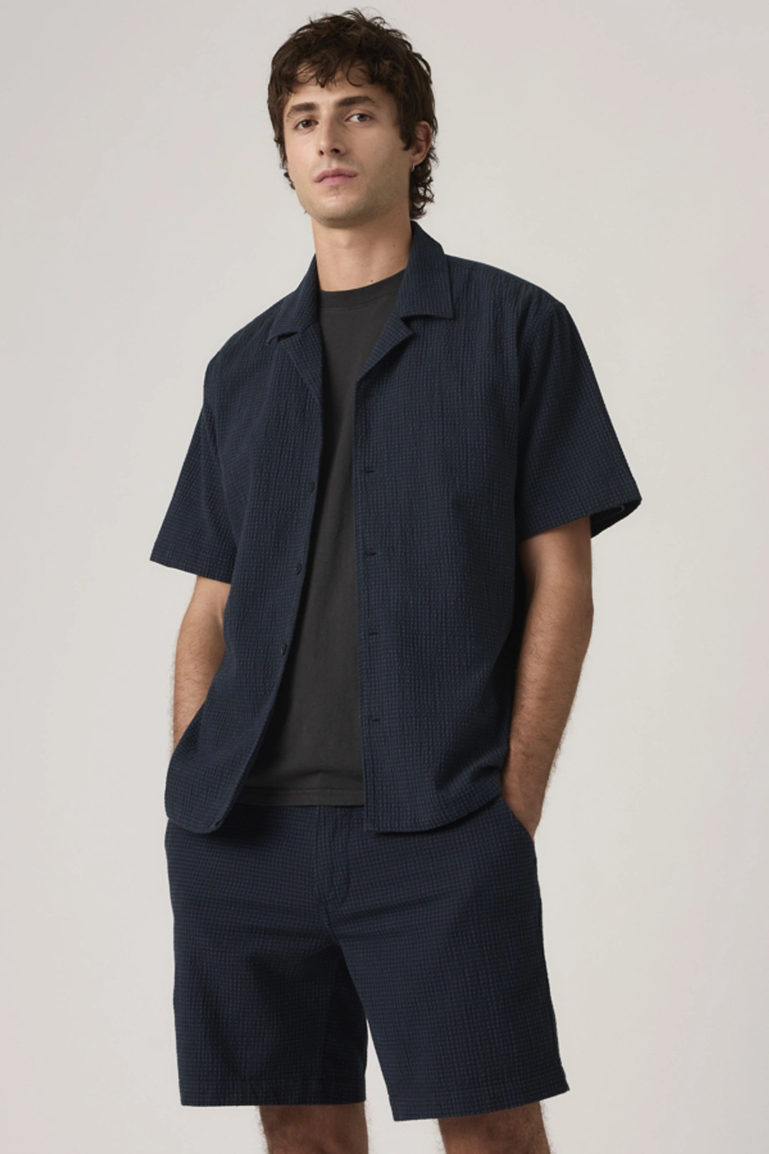 Levi's Chemise Camp Sunset - Homme - Bleu / Felix Indigo Dobby - 2XL