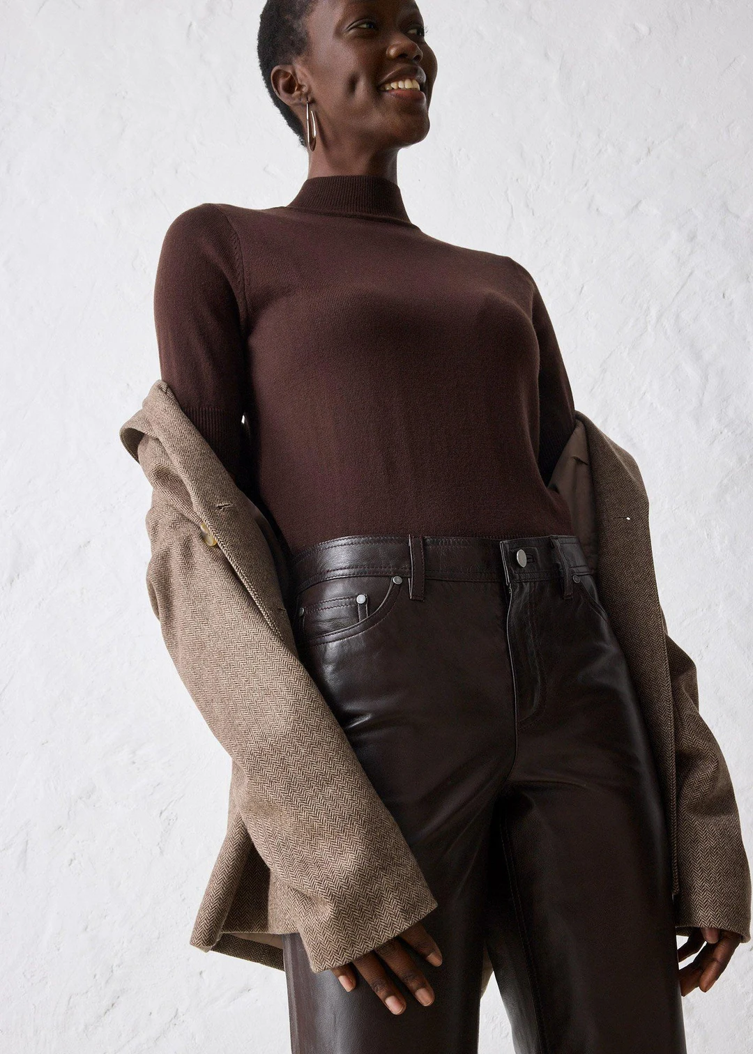 Pantalon en cuir d’agneau nappa - 3