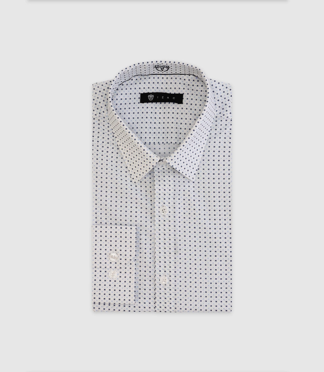 IZAC - Chemise avec micro motifs blanche