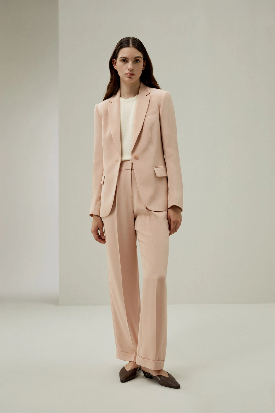 LILYSILK Pantalon En Soie Femme S'Accorde Avec N'Importe Quelle Tenue Pure Soie Texture Luxueuse Mettent En Valeur Votre Taille Rose Acajou 44