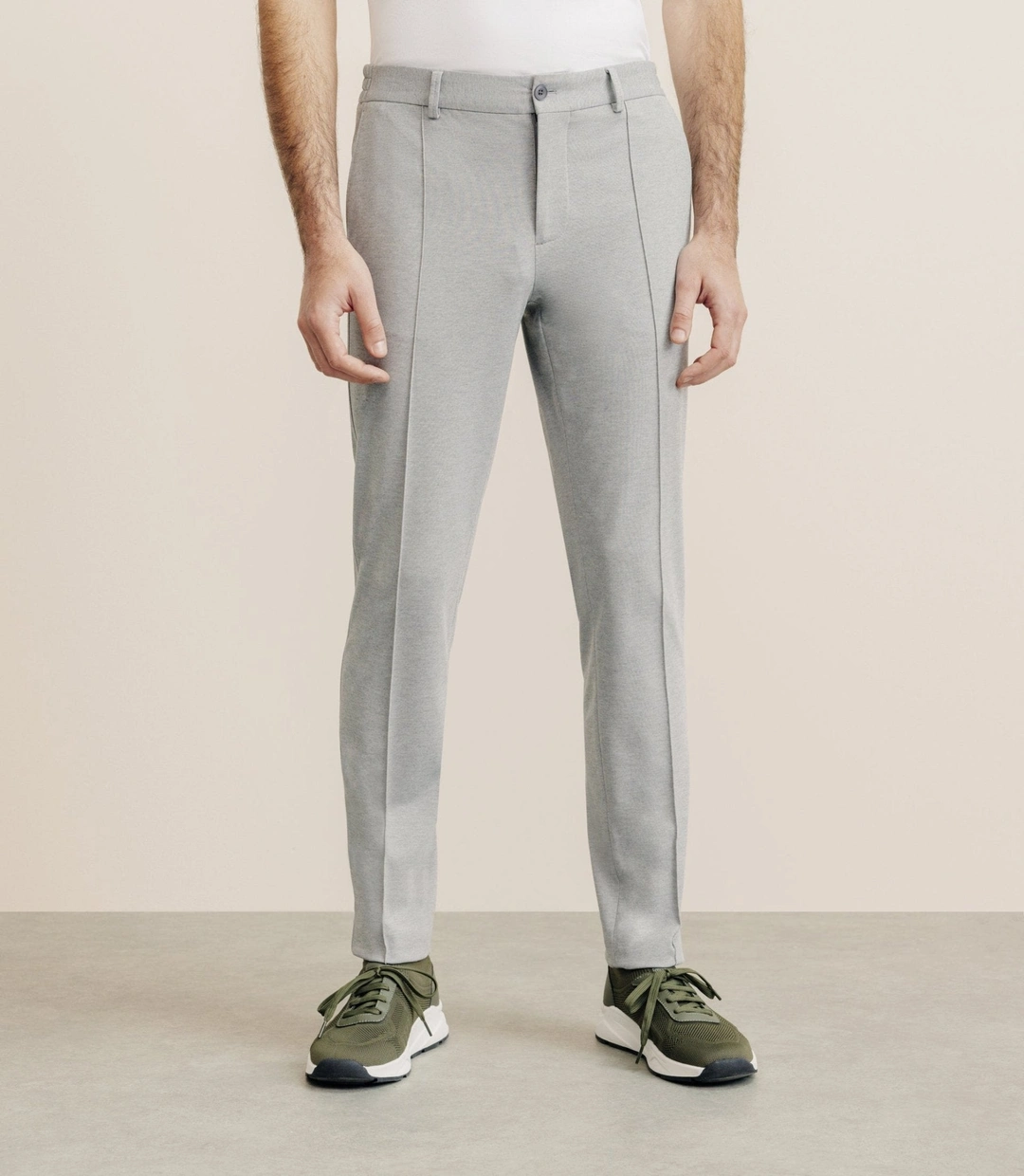 IZAC - Pantalon ville en maille gris