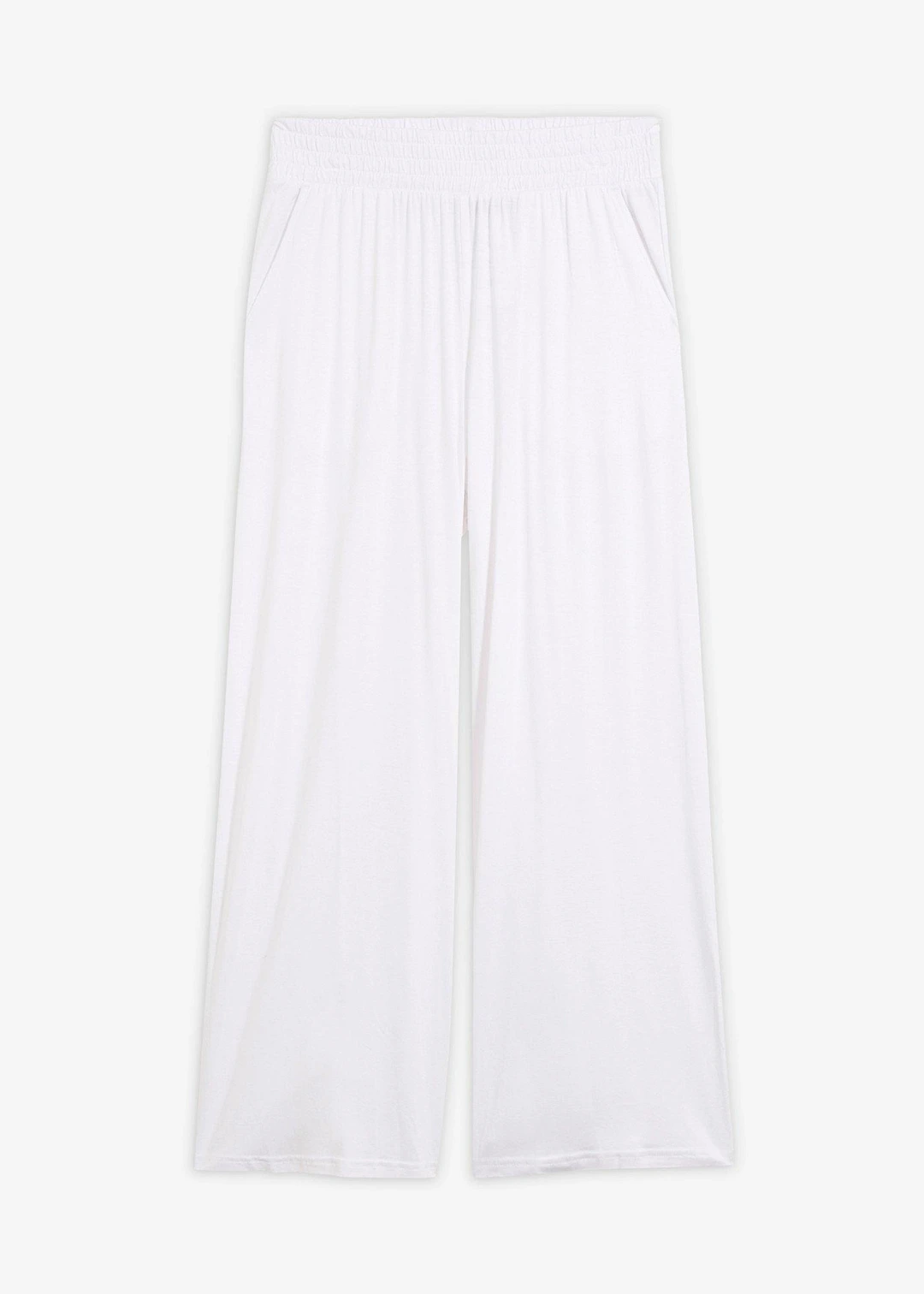 Pantalon fluide en jersey viscose, longueur 7/8