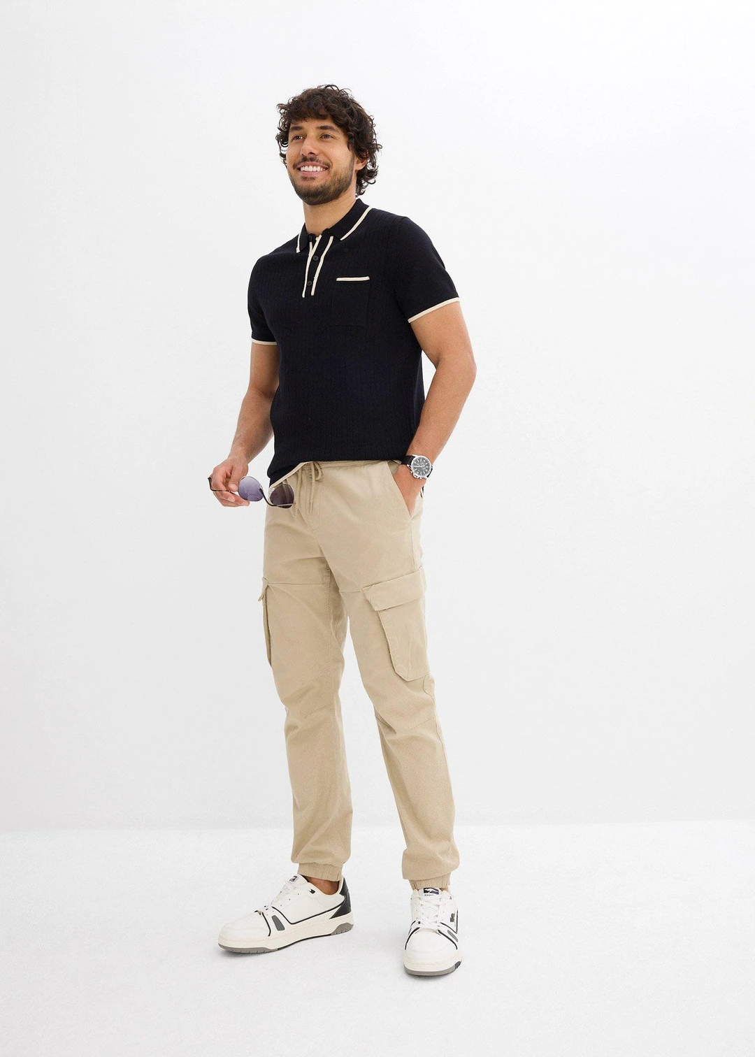 Pantalon jogger cargo droit, Regular - 2