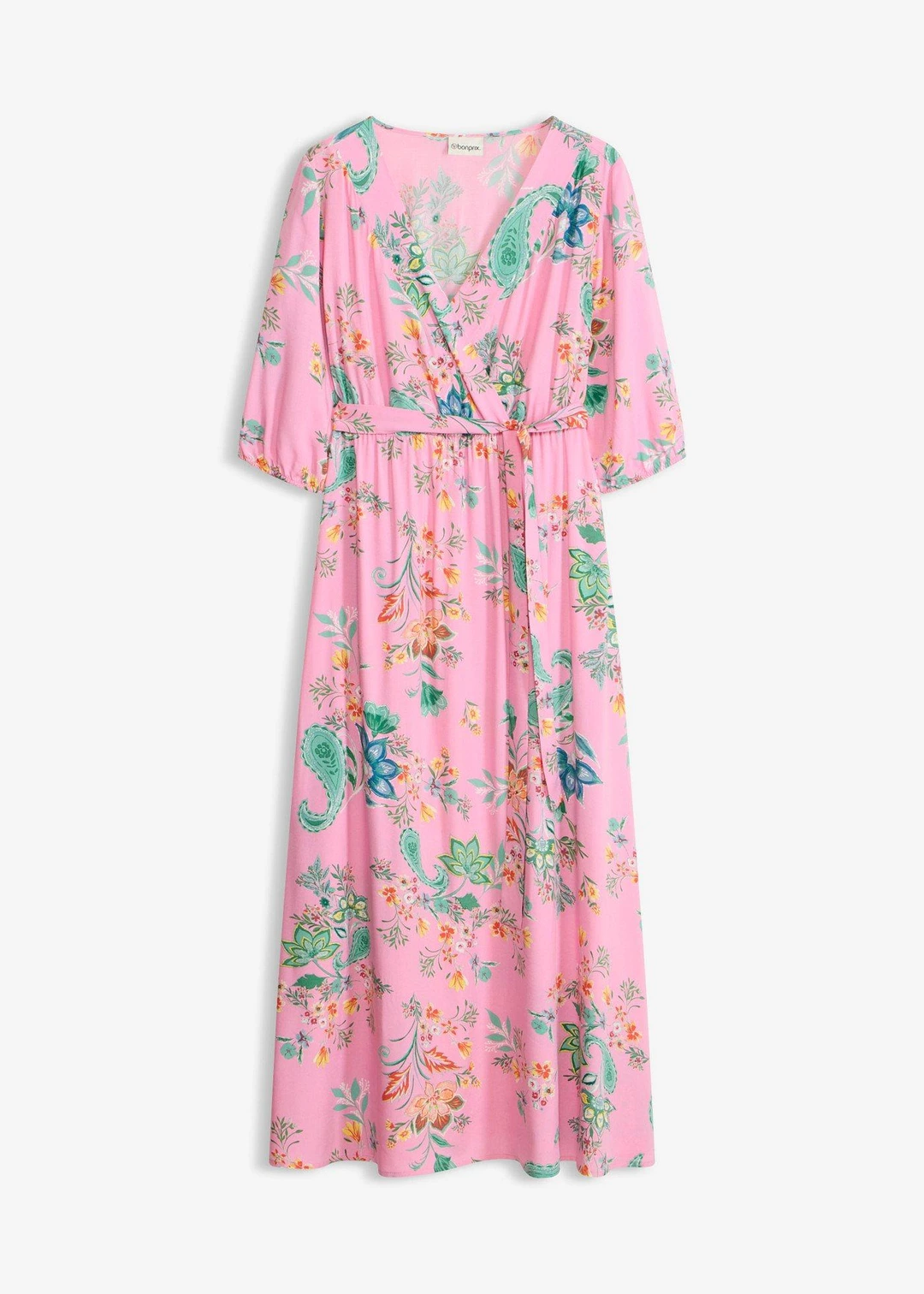 Robe midi en viscose fluide