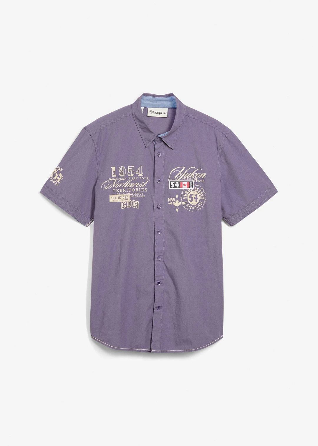 Chemise manches courtes, coupe slim