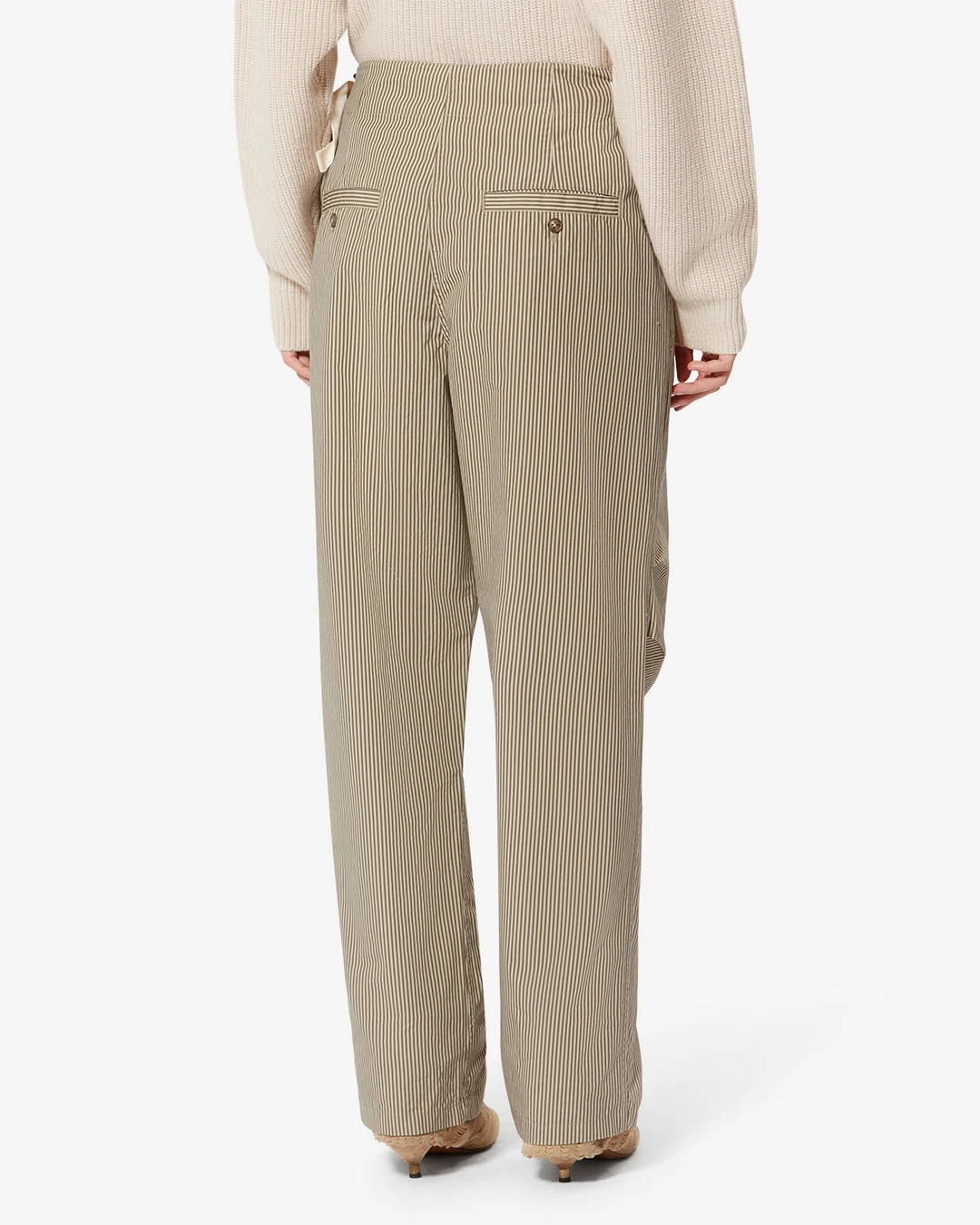 Pantalon Ceryne - Femme - Beige-kaki - Taille 42 - Marant Étoile - 3
