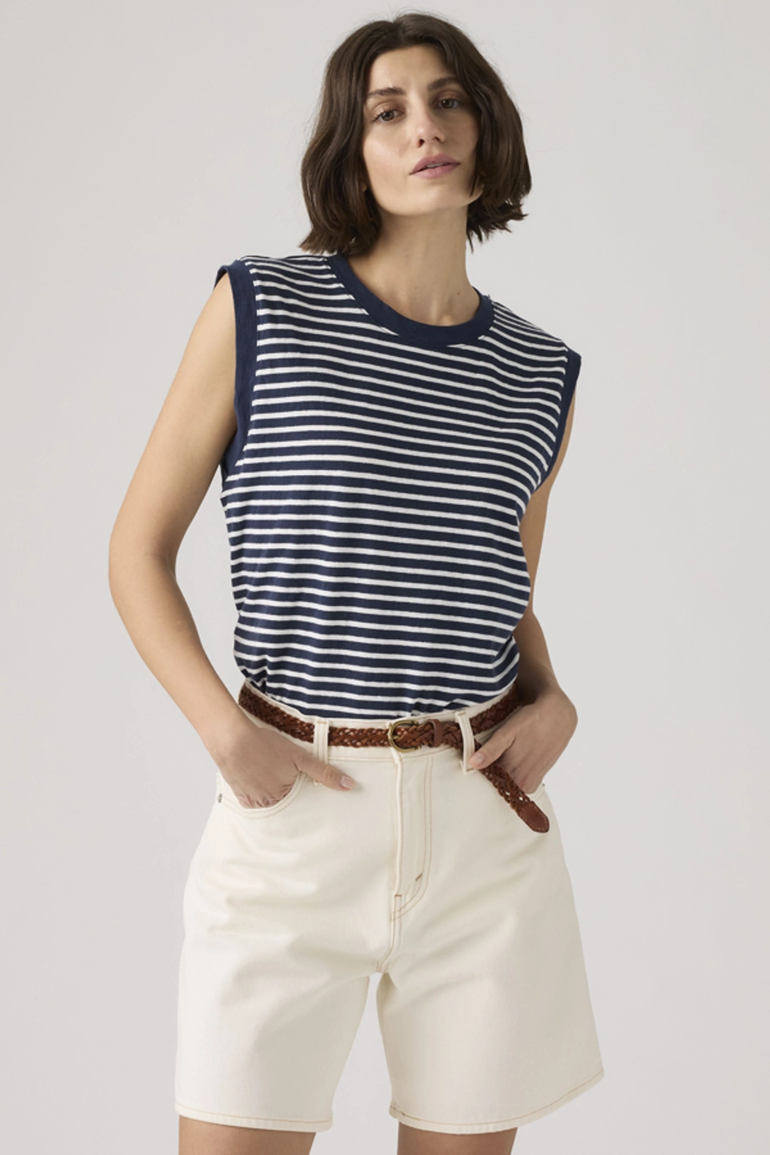 Levi's Débardeur Boxy - Femme - Noir / Anthracite Night - XS