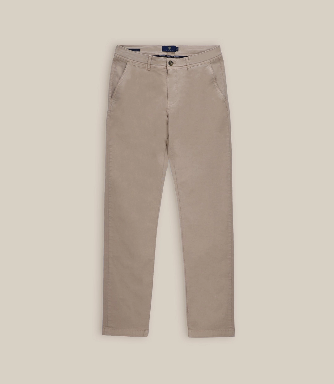 IZAC - Pantalon coton stretch beige