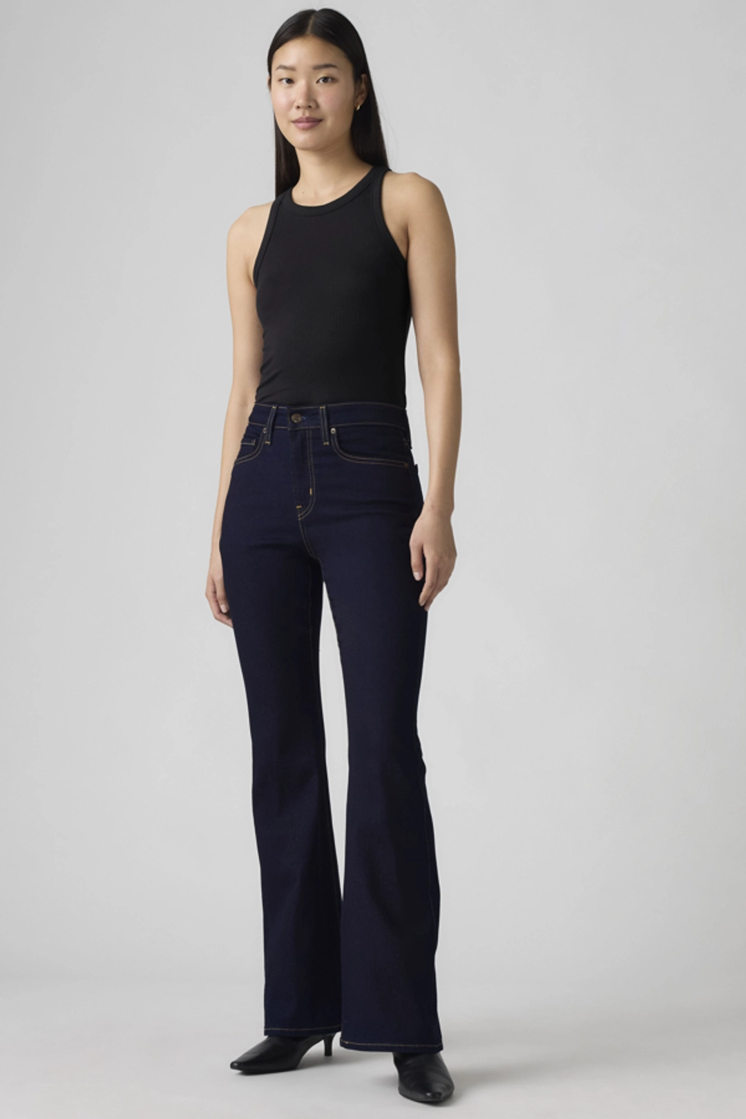 Levi's Jean 726 Taille Haute Flare - Femme - Noir / Midnight Gaze - 34X32