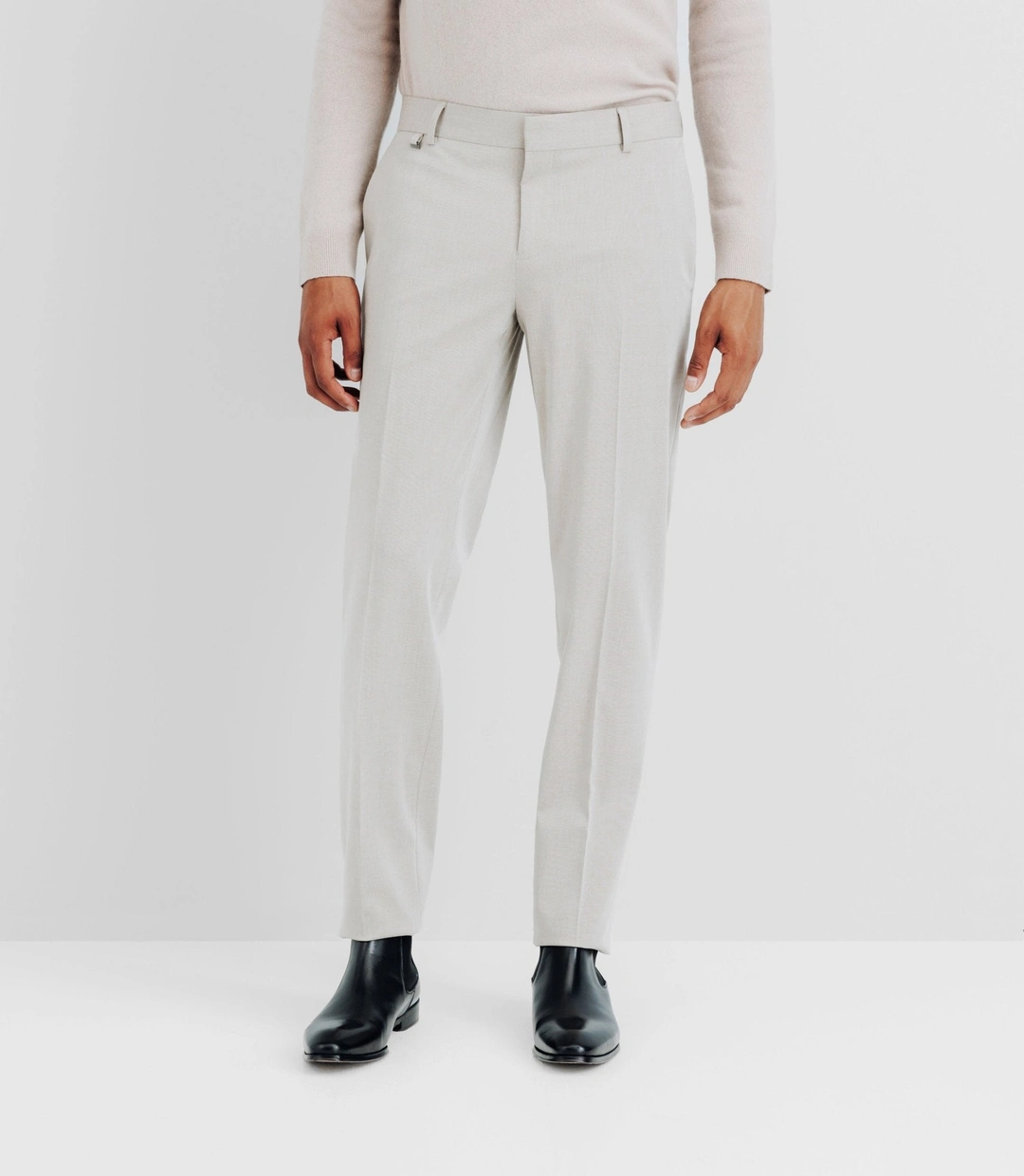 IZAC - Pantalon ville ajusté beige