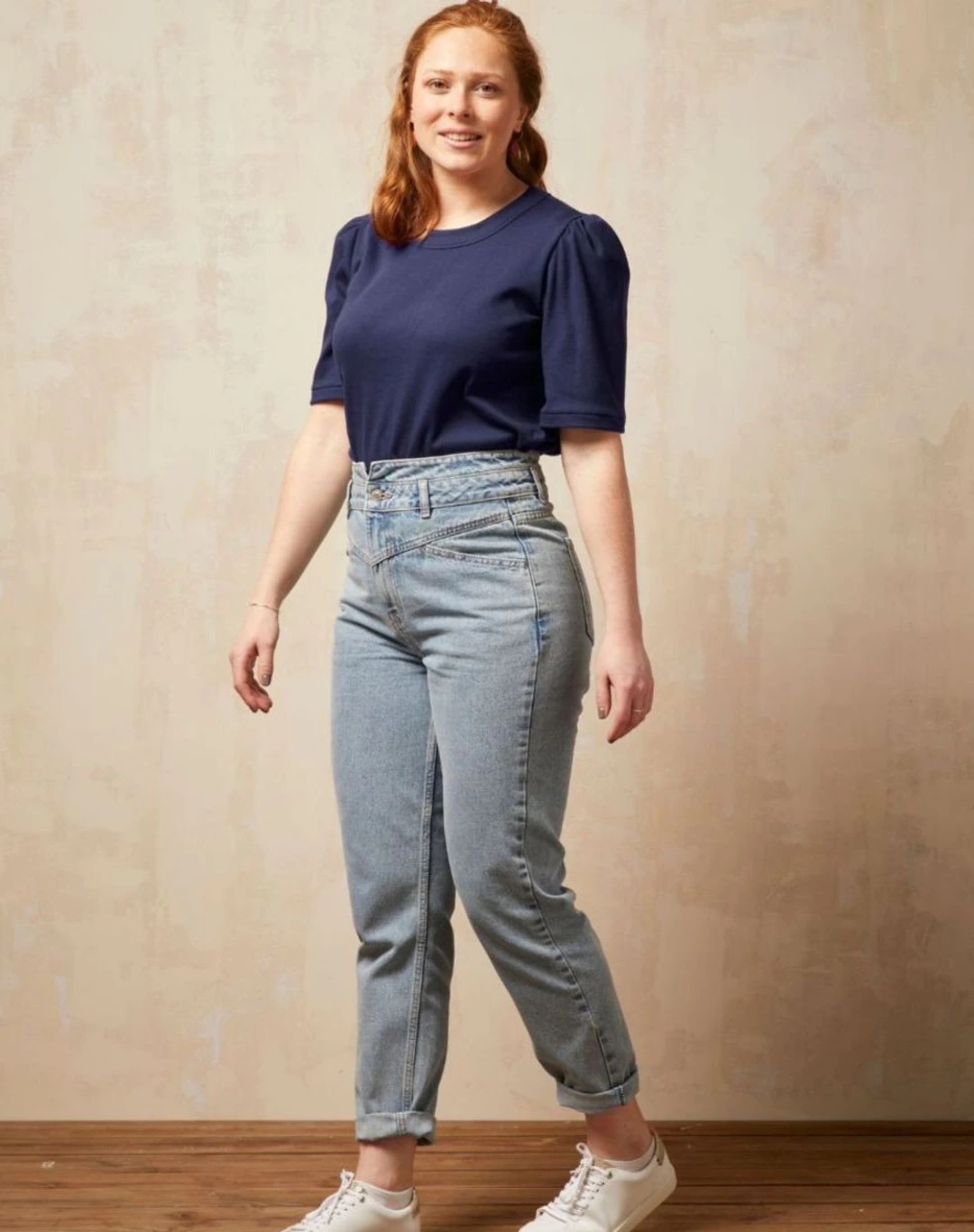 Top à manches 3/4 - Bleu minuit - Taille XS - Lemahieu