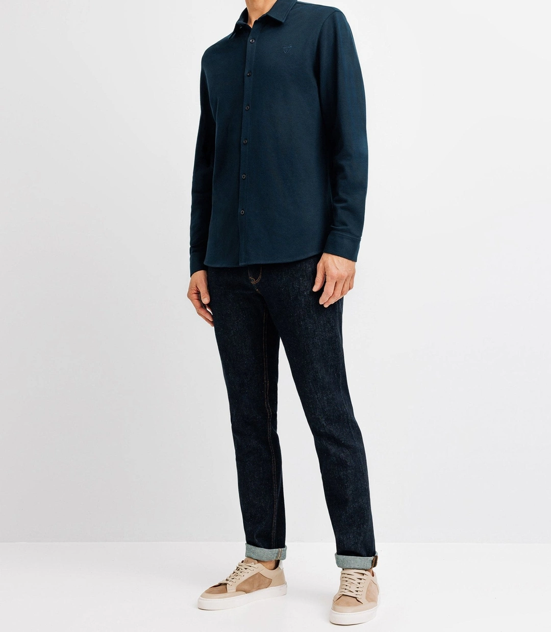 IZAC - Chemise casual avec logo marine