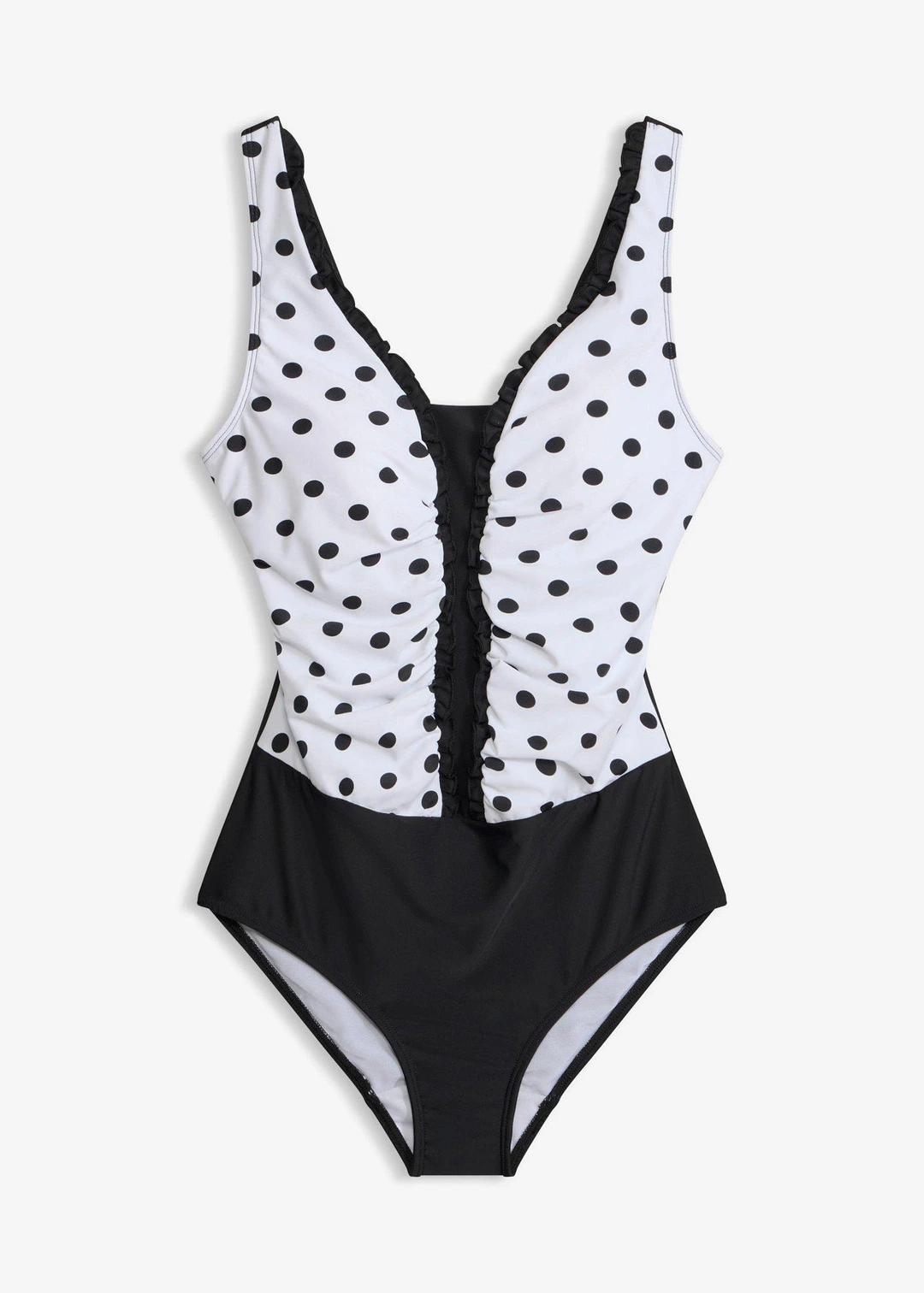 Maillot 1 pièce sculptant à fronces, maintien modéré
