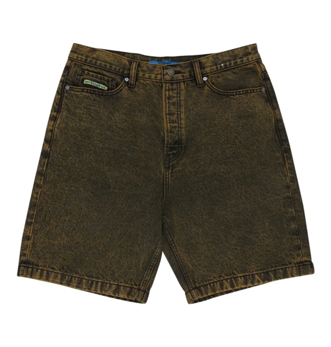 Baggy - Short en denim Jaune Homme