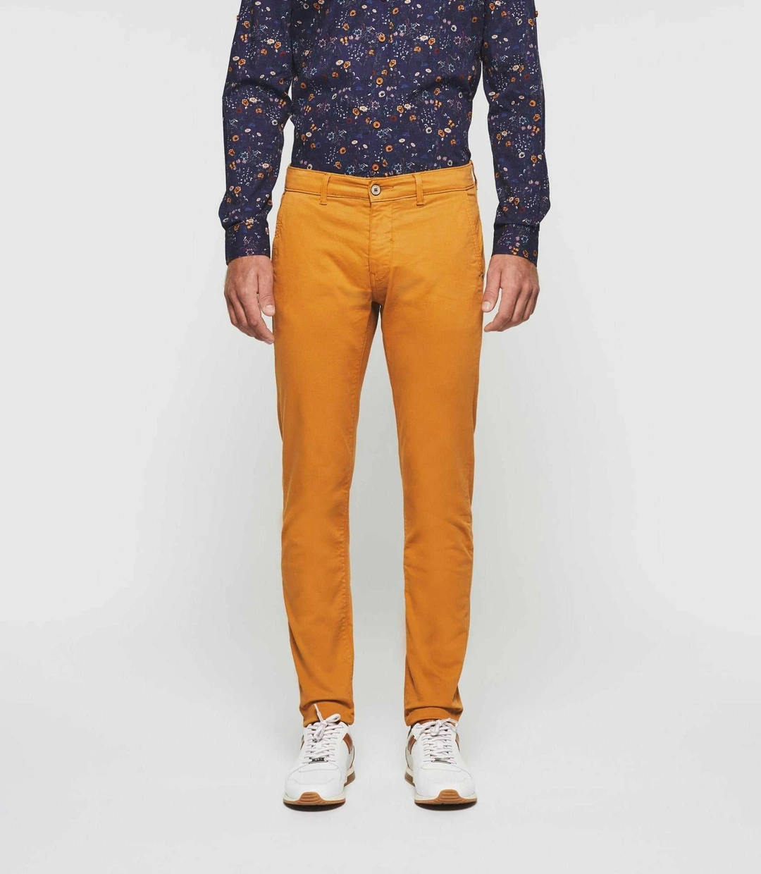 IZAC - Pantalon casual slim camel ''Pachelor''
