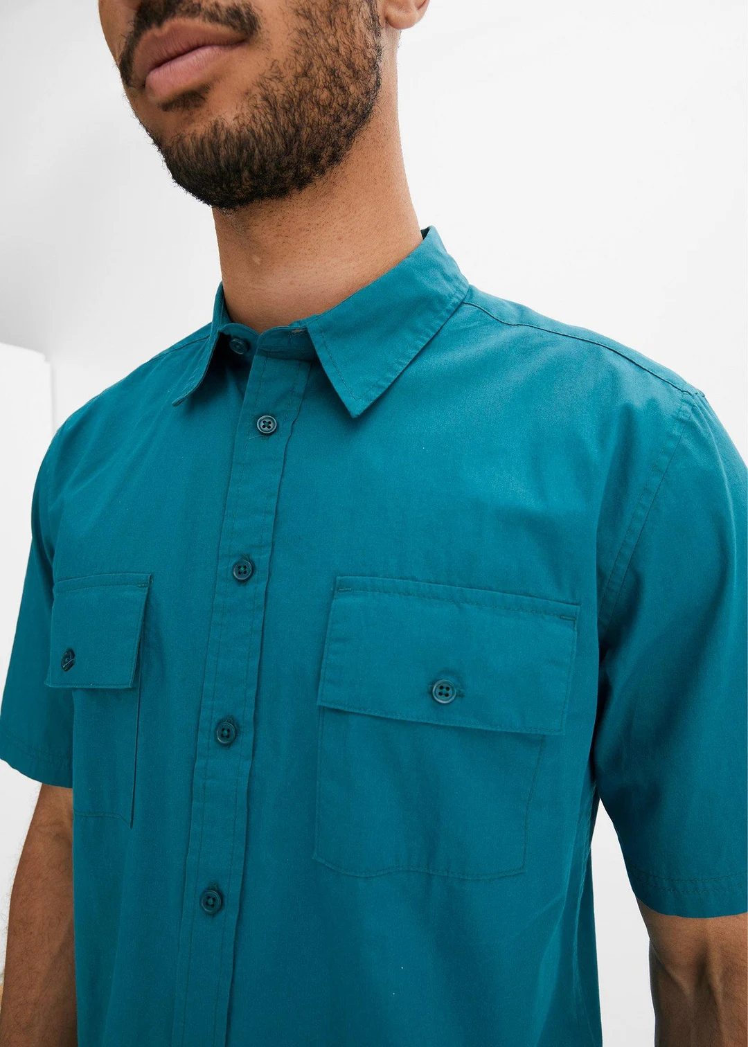 Chemise manches courtes 100 % coton - 3