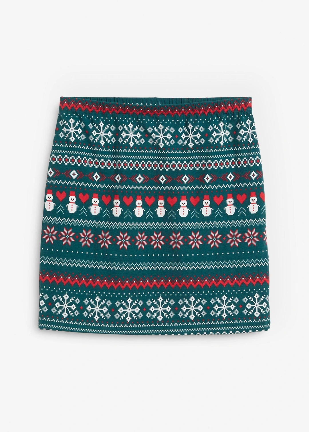 Jupe en coton extensible à imprimé norvégien