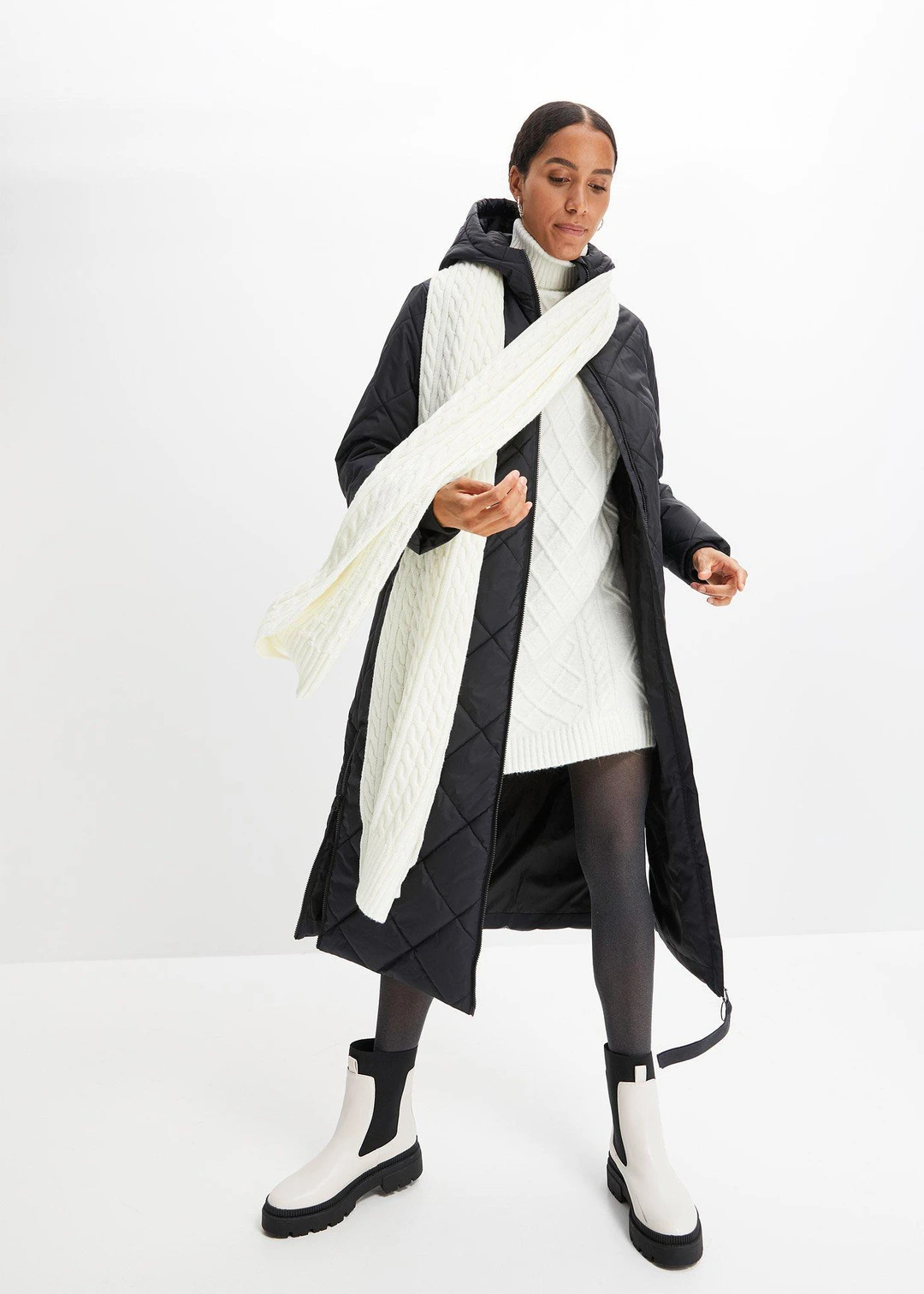 Manteau matelassé et rembourré à capuche