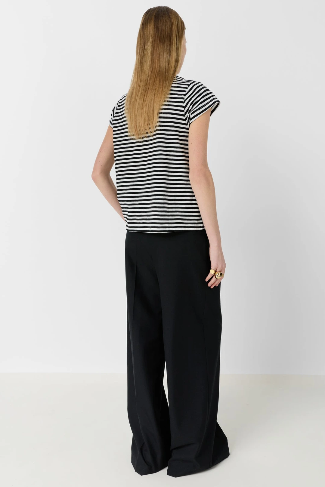 T-shirt à rayures - MAYANE - Blanc