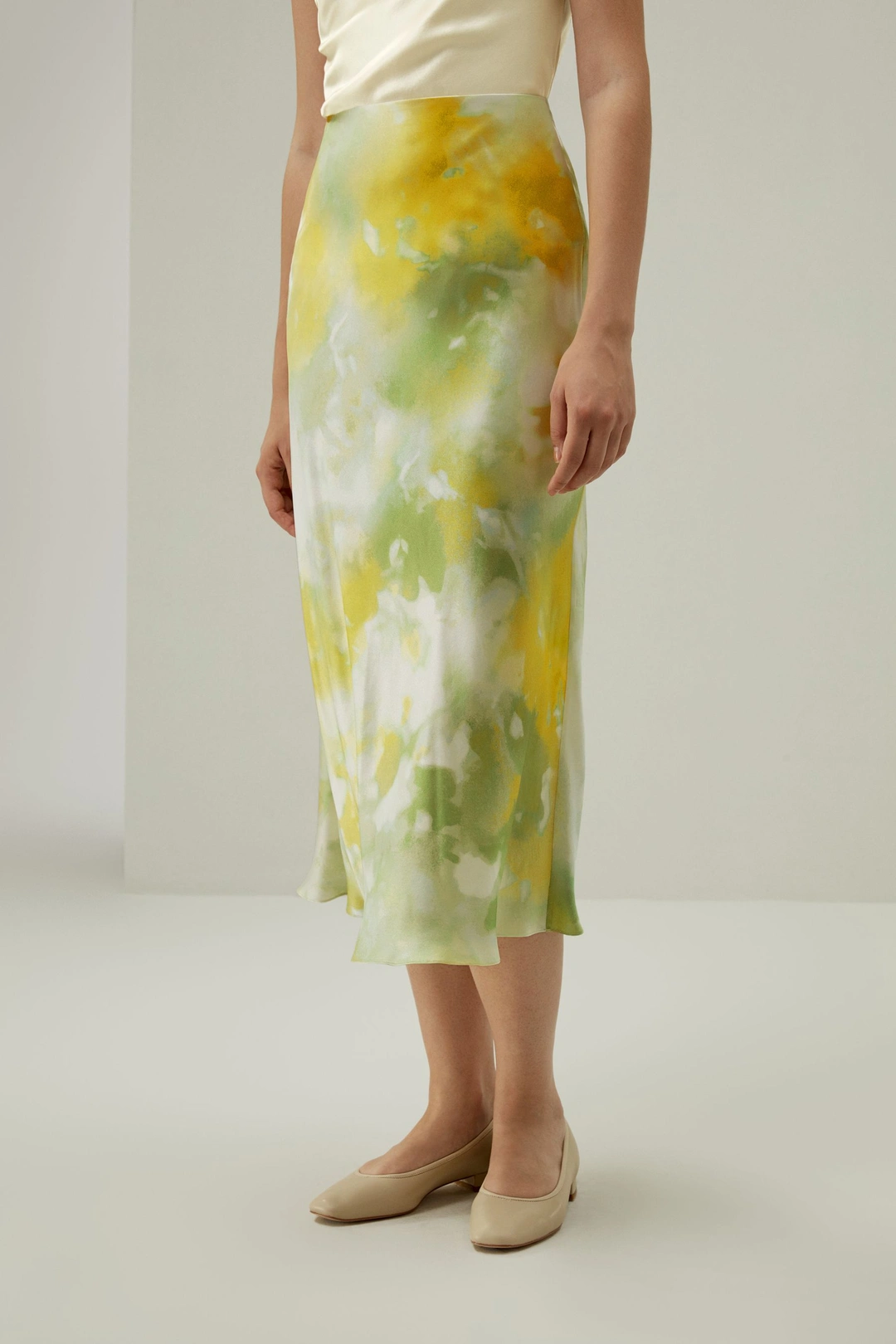 LILYSILK Jupe Soie Coupe Biaisée Pure Soie Simple Et Classique Doux Pour La Peau Et Respirant Visions D'Été 46