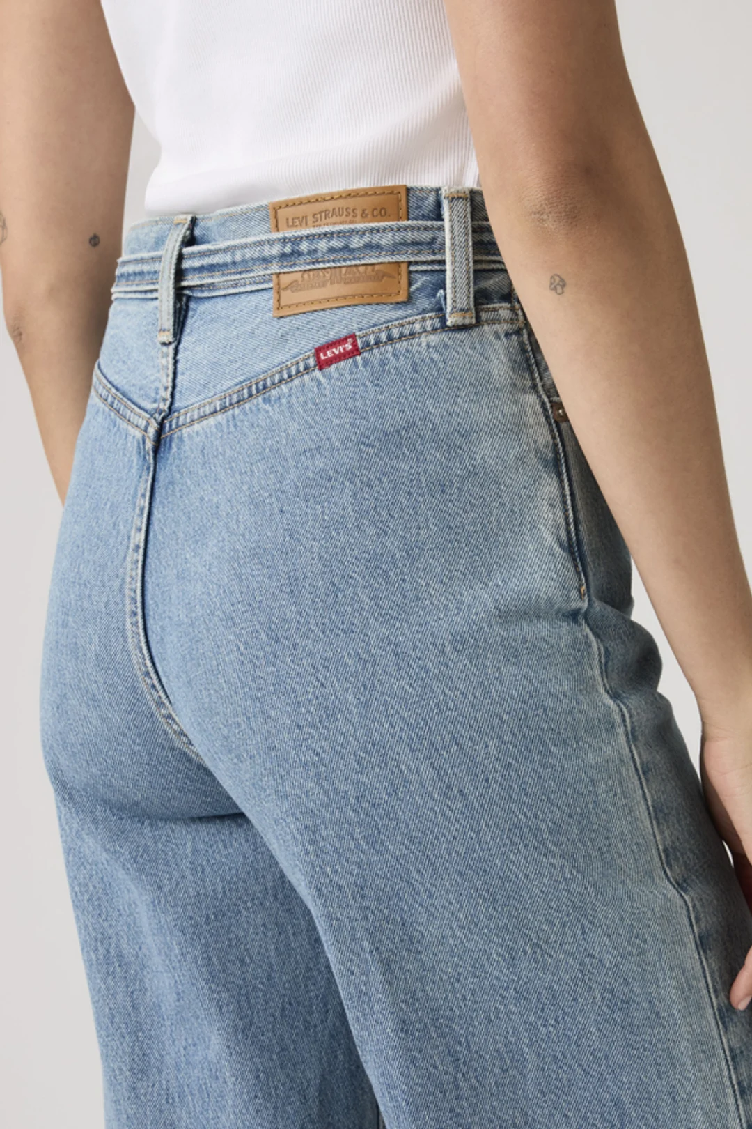 Levi's Jean Ribcage Wide Leg Avec Ceinture - Femme - Bleu / Multiple Options - 33X32 - 2