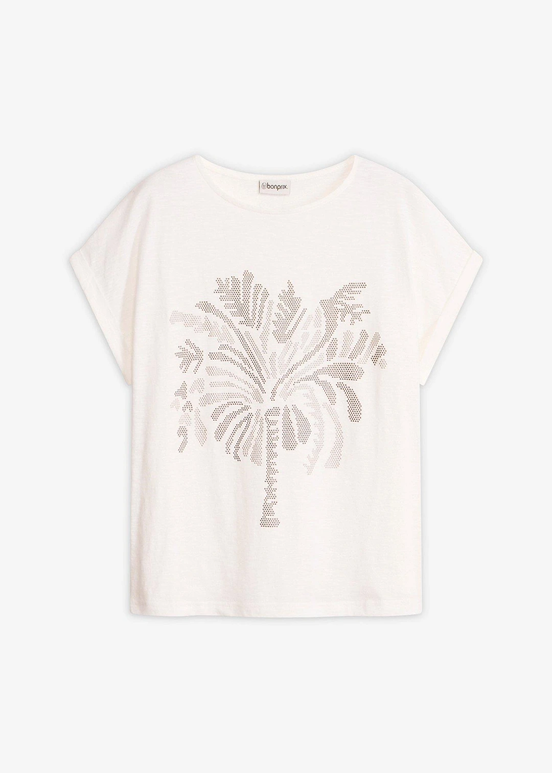 T-shirt en coton avec rivets