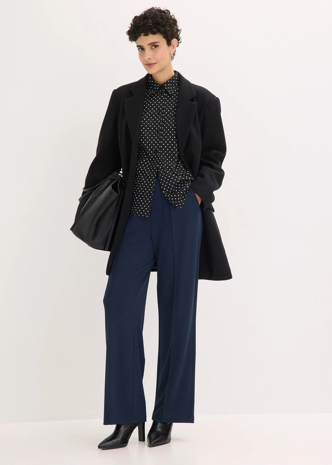 Pantalon élastiqué en interlock épais - 2