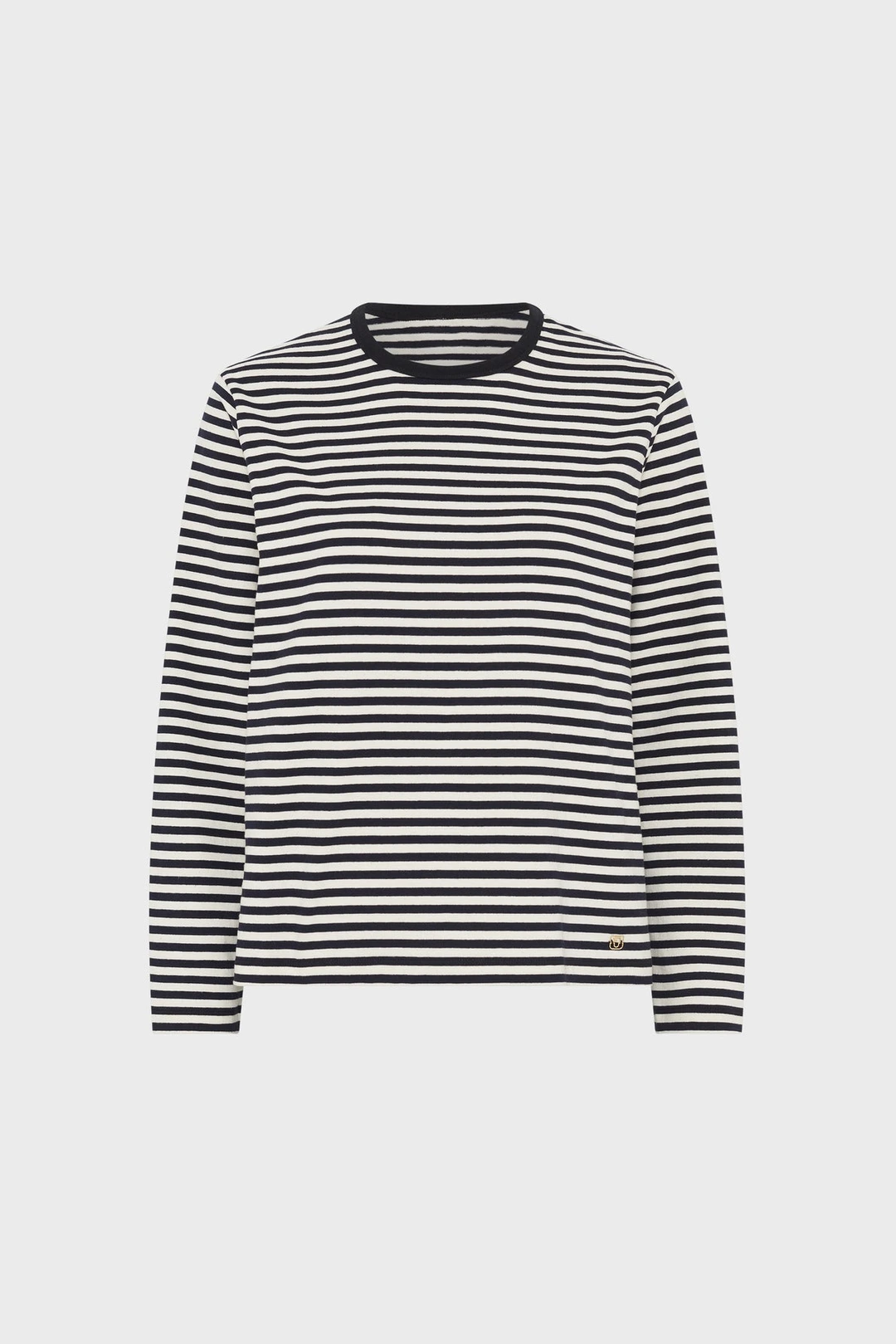 T-shirt à rayures en coton - HULIA - Ecru