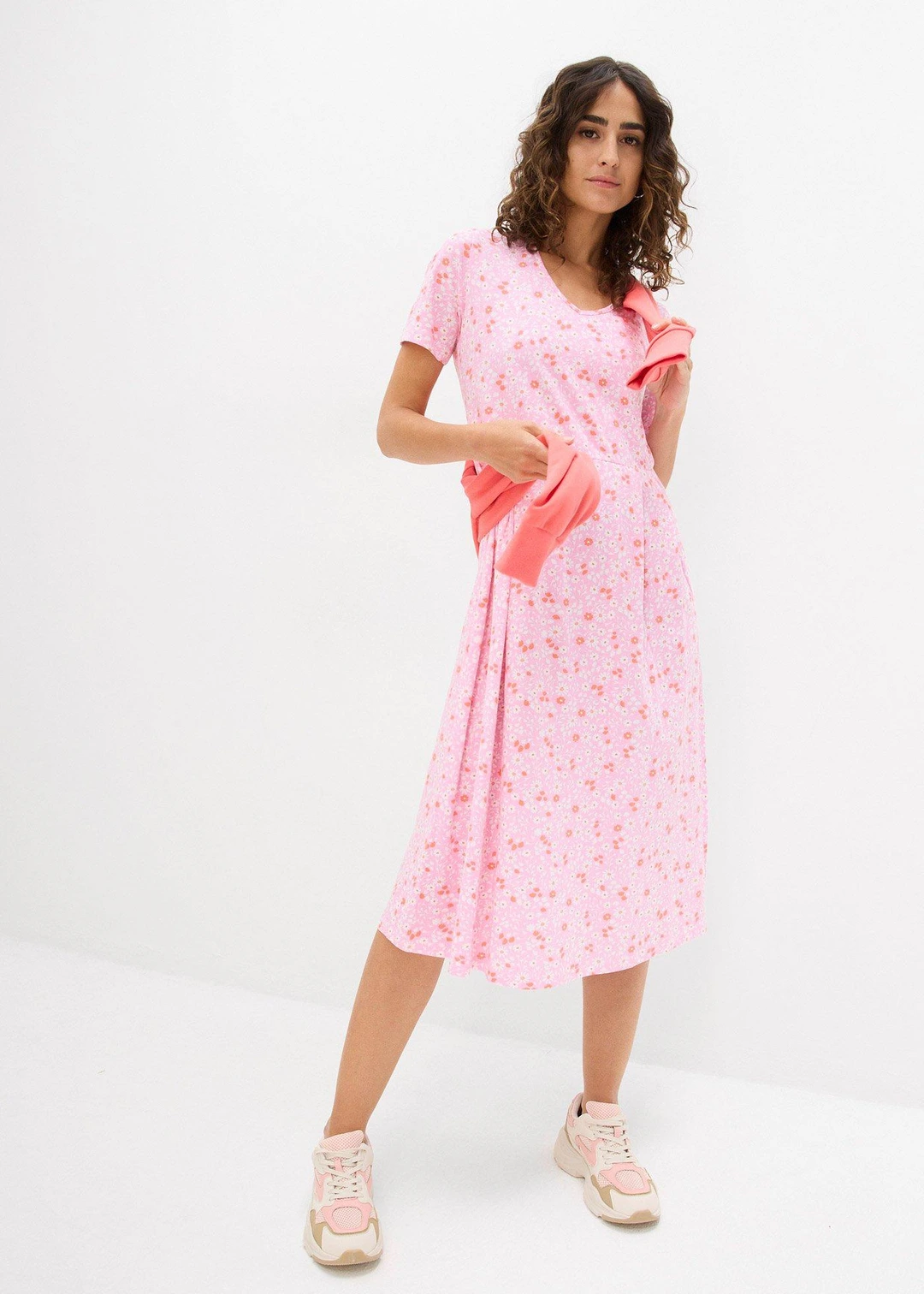 Robe midi en jersey coton - 2