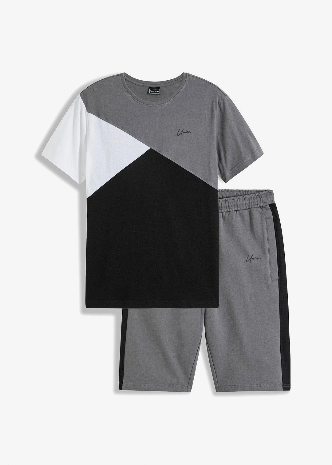T-shirt et bermuda sweat (ens. 2 pces)
