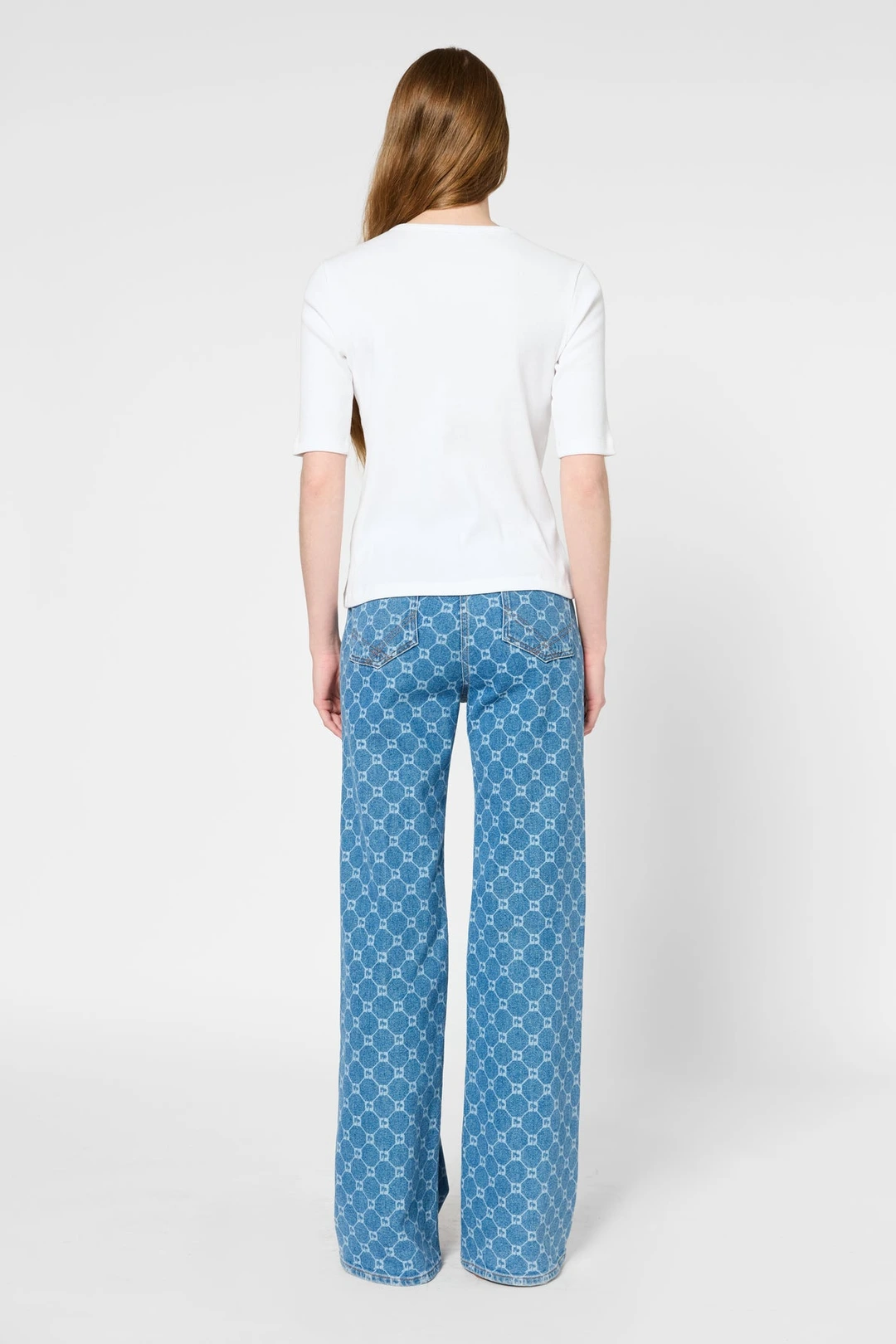 T-shirt en coton à boutons - Blanc