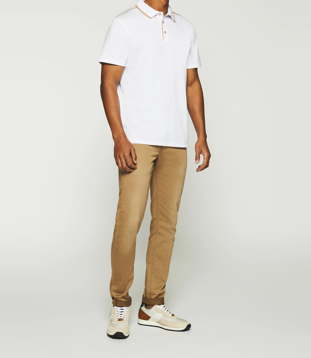 IZAC - Polo uni manches courtes blanc GUILLAUME