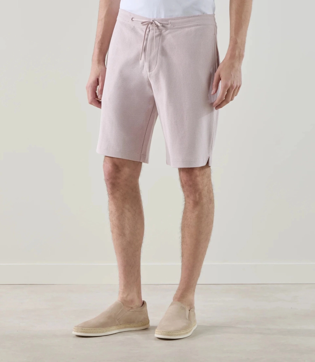IZAC - Bermuda en maille mauve