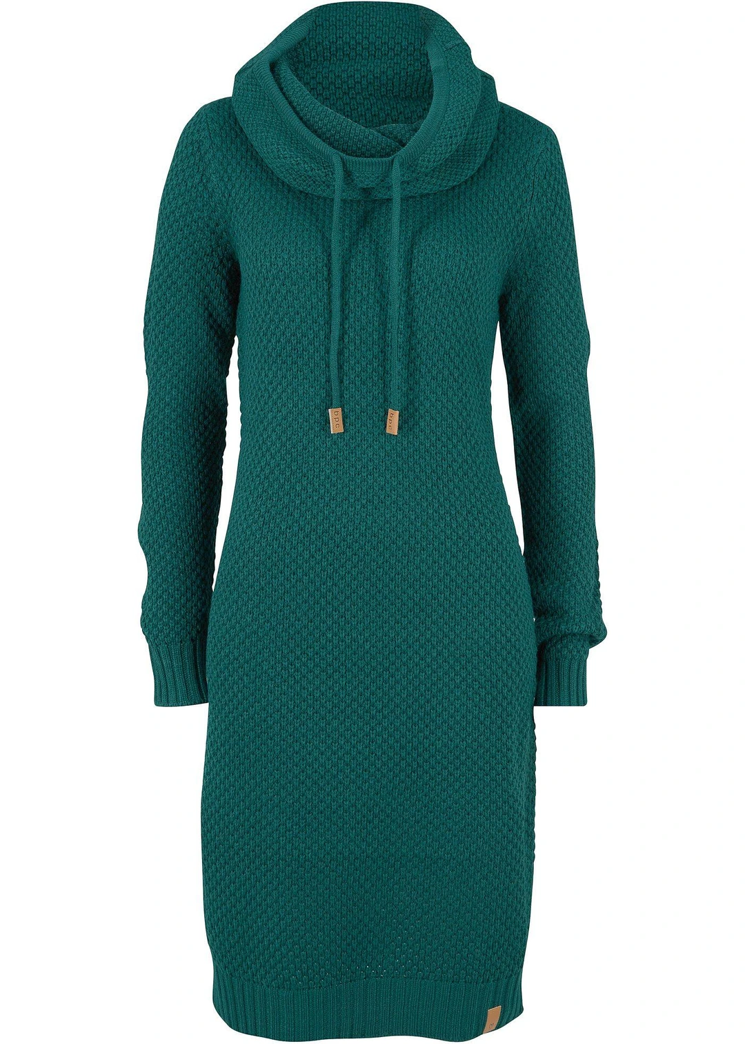 Robe en maille à col châle