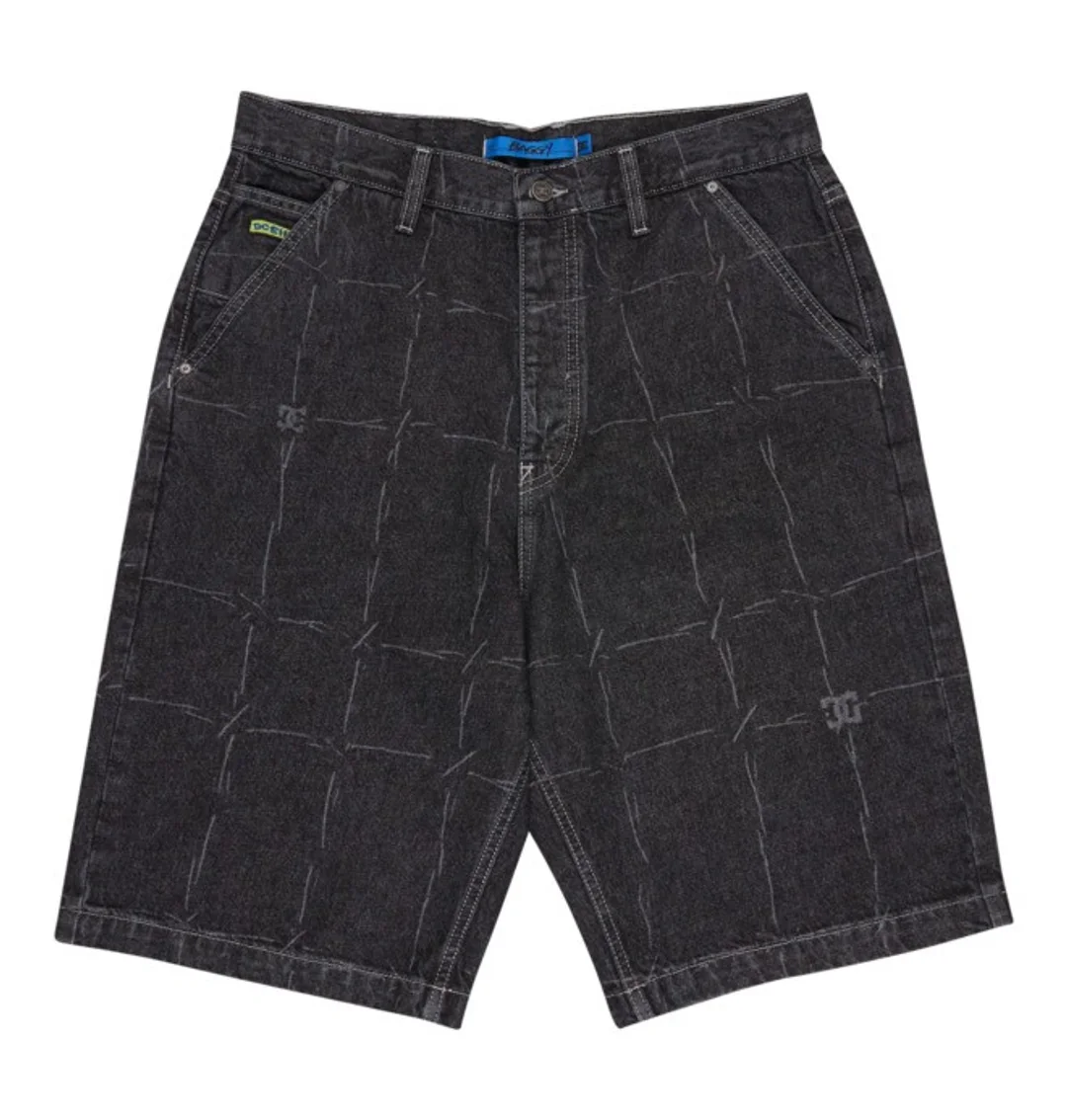 Baggy - Short en denim Noir Homme