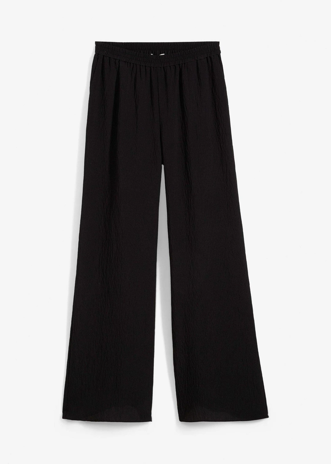Pantalon en viscose mélangée, effet froissé