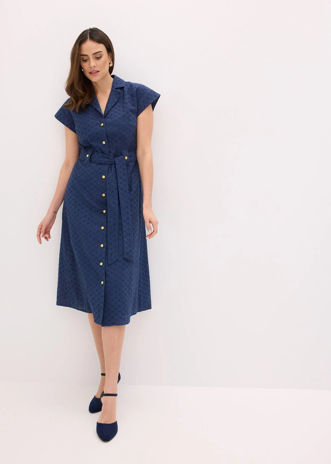 Robe-chemise en broderie anglaise - 2