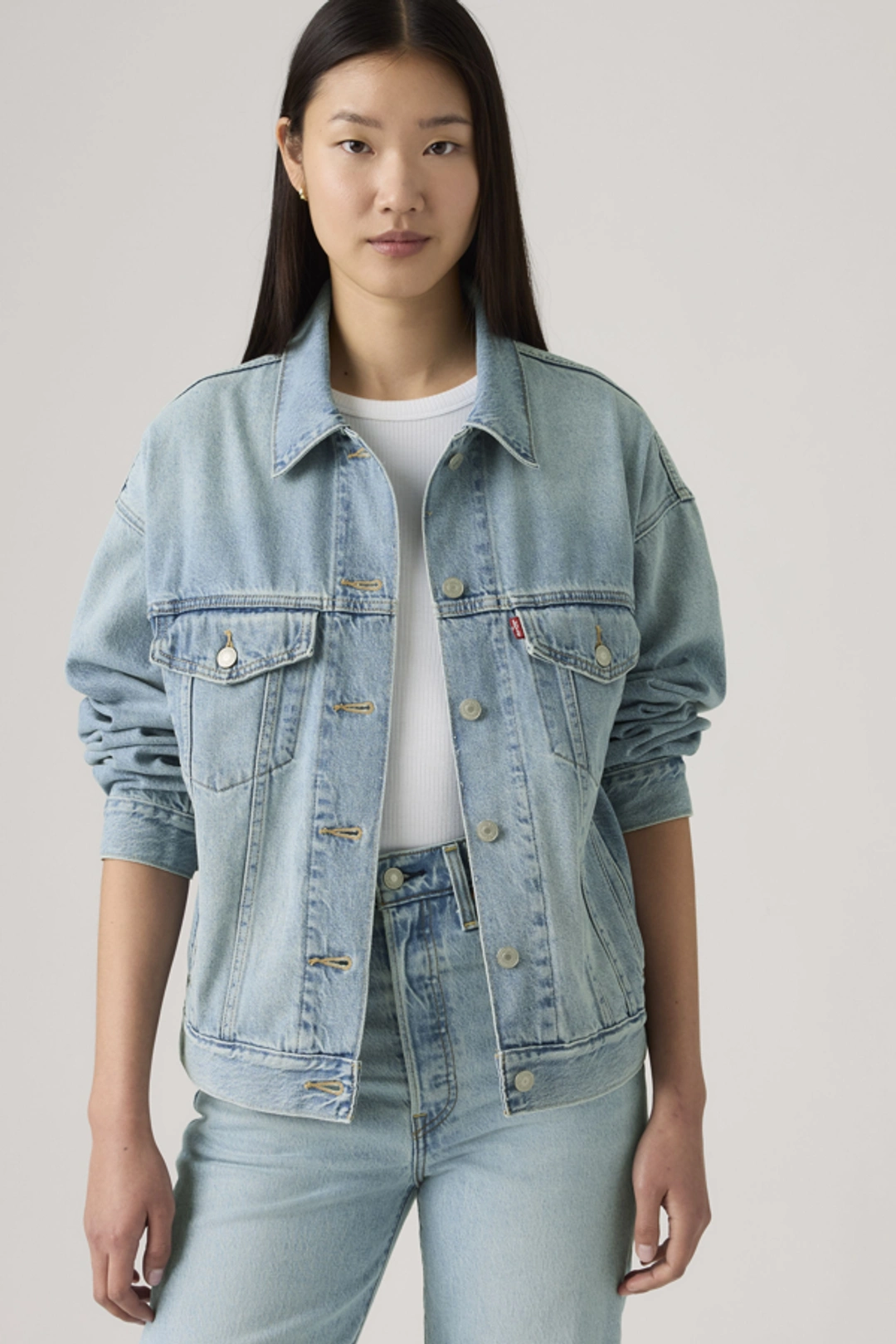 Levi's Veste Veste Trucker Années 90 - Femme - Bleu / Soft As Butter - XS